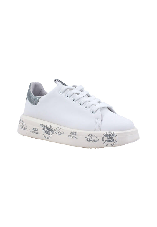 PREMIATA Sneaker Donna White Silver BELLE-4903 - Sandrini Calzature e Abbigliamento