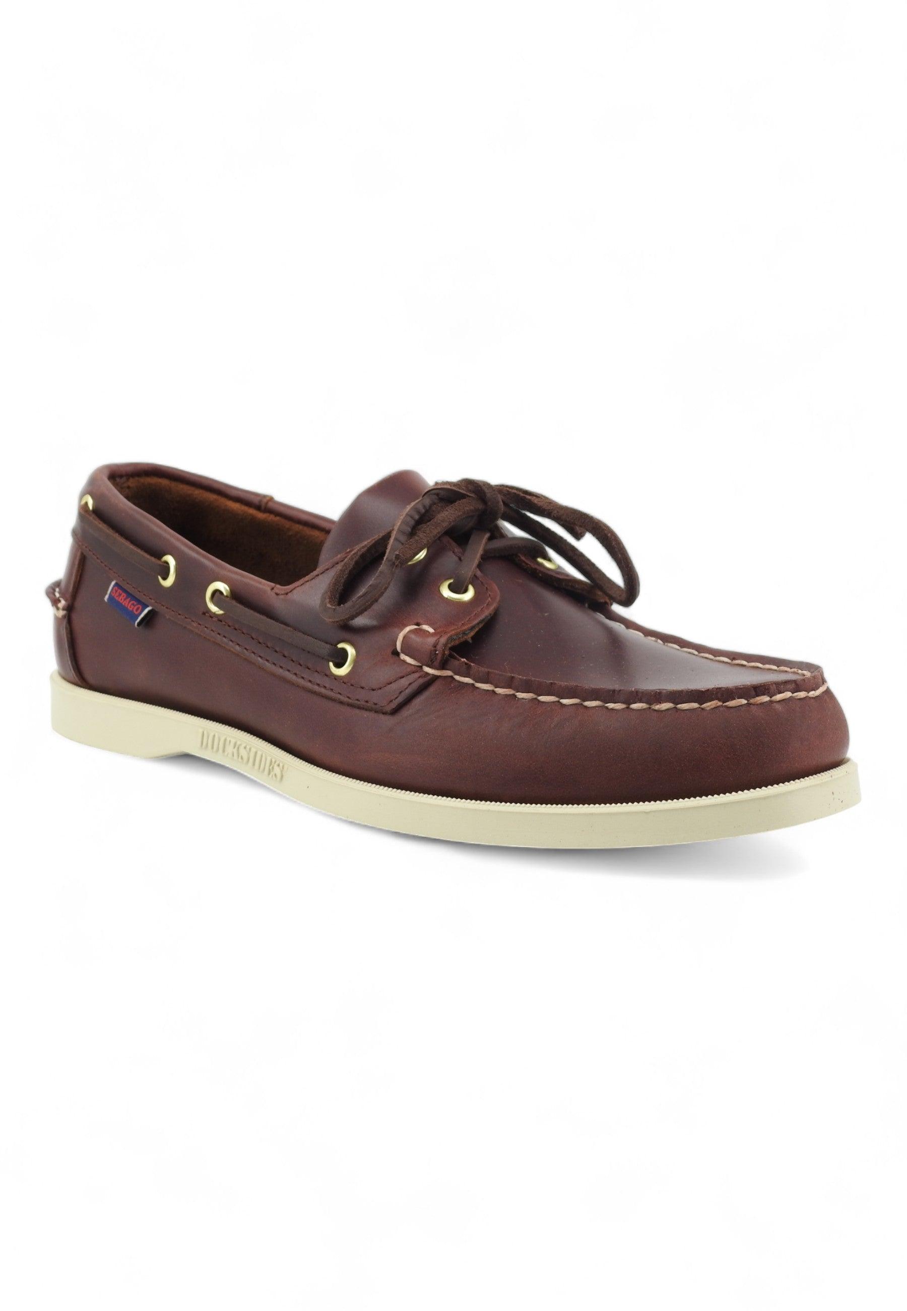 SEBAGO Docksides Mocassino Uomo Brown Burgundy 741286W-903 - Sandrini Calzature e Abbigliamento