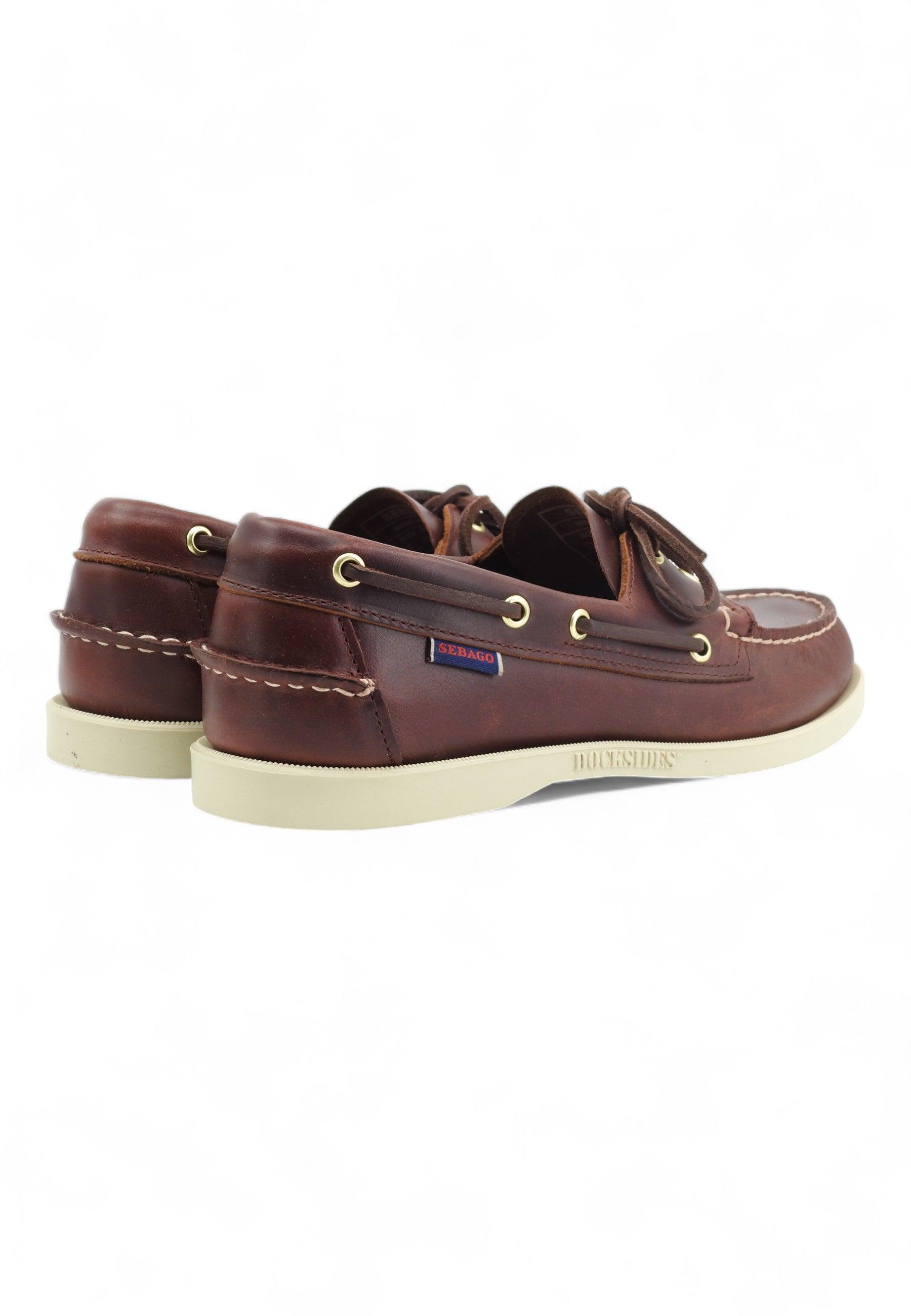 SEBAGO Docksides Mocassino Uomo Brown Burgundy 741286W-903 - Sandrini Calzature e Abbigliamento