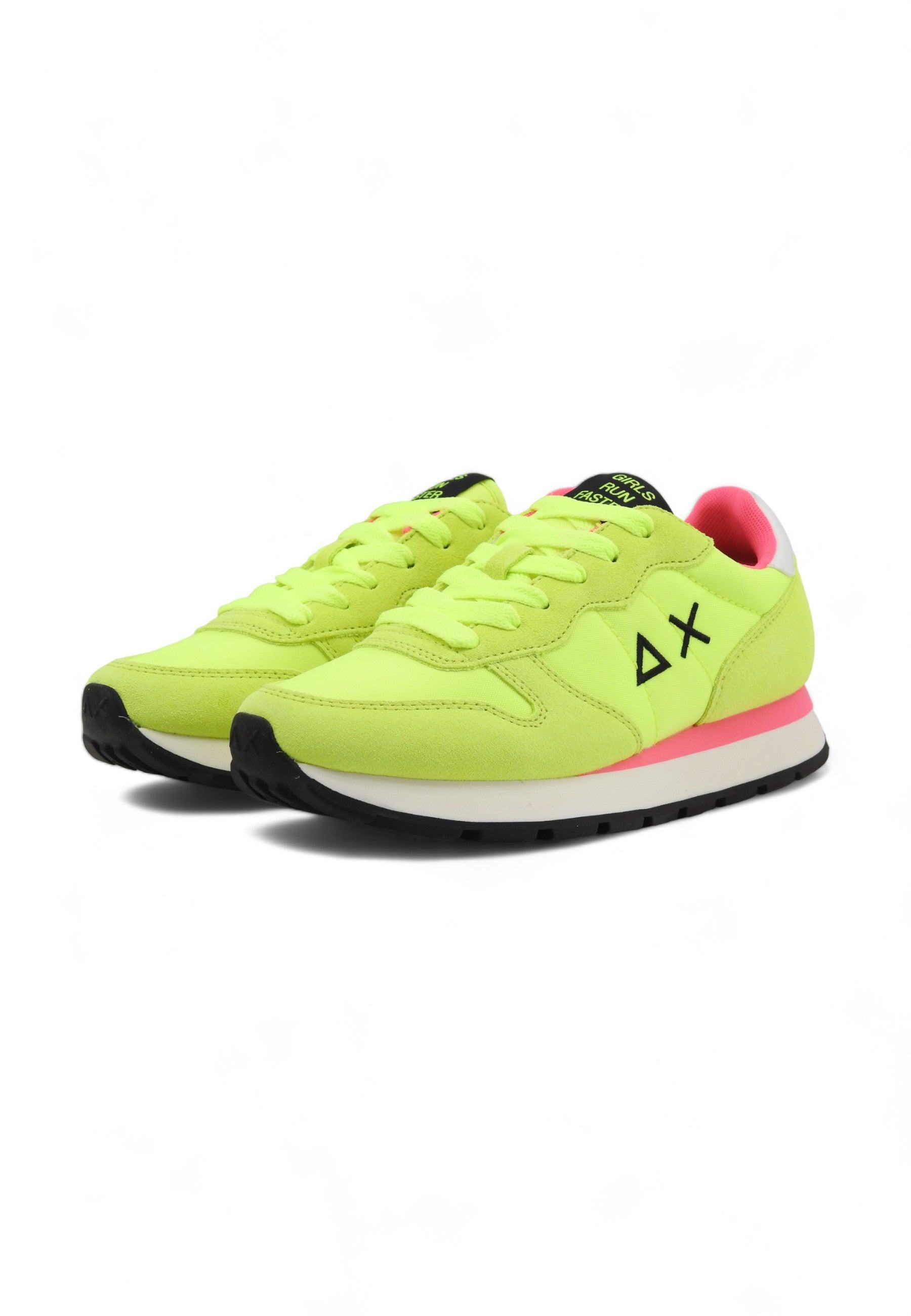 SUN68 Ally Solid Sneaker Donna Giallo Fluo Z34201 - Sandrini Calzature e Abbigliamento