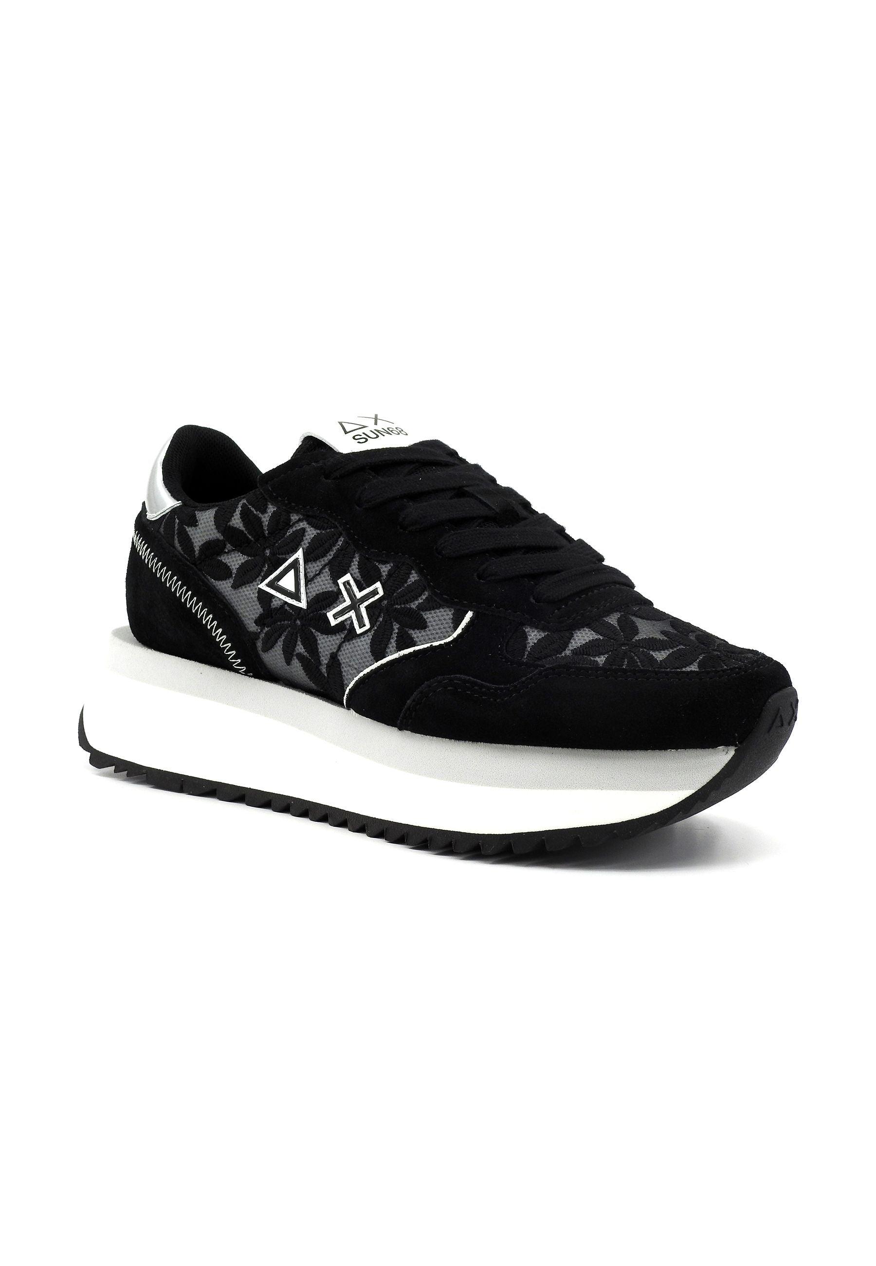 SUN68 Big Lace Sneaker Donna Nero Z34209 - Sandrini Calzature e Abbigliamento