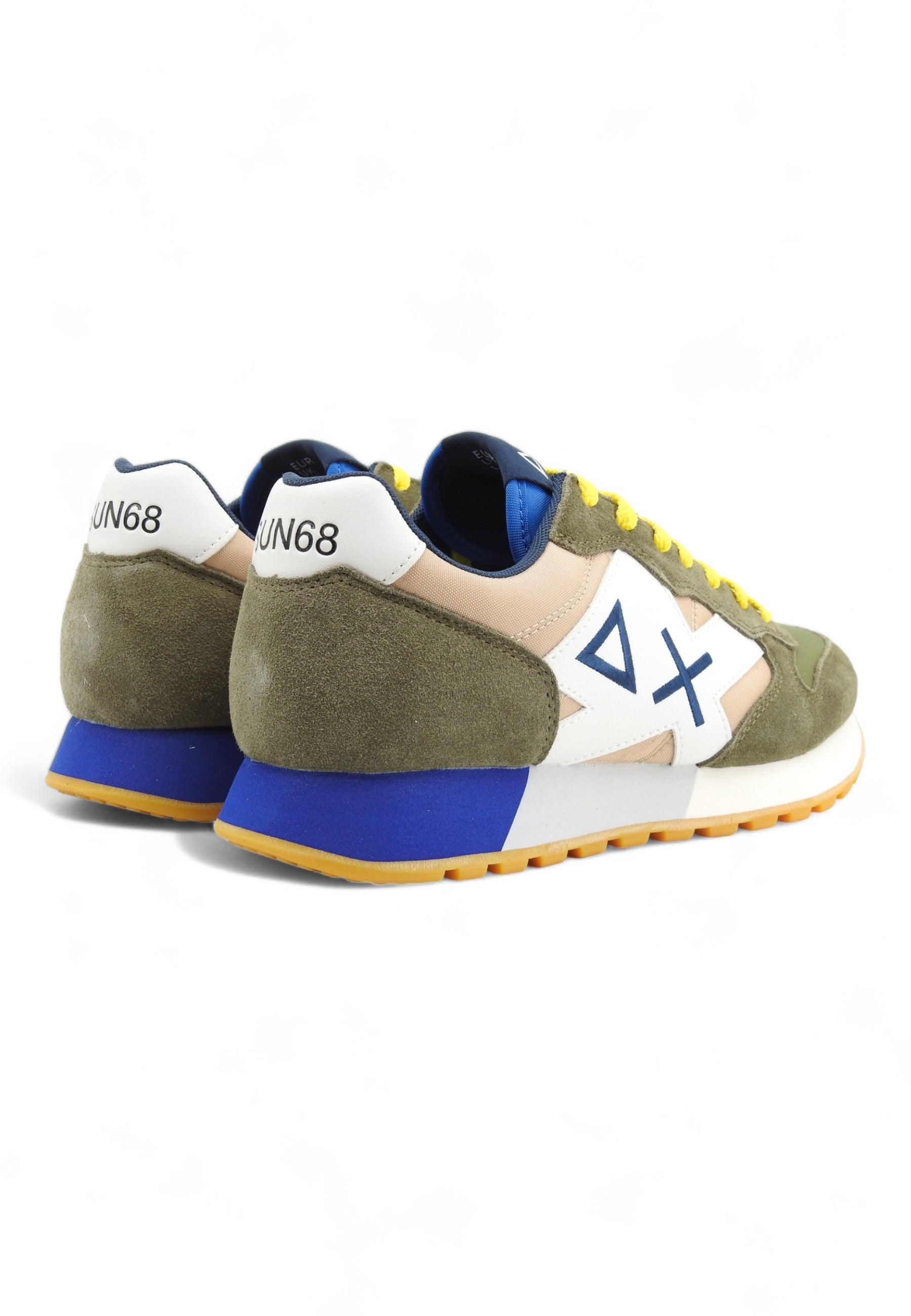 SUN68 Jaki Bicolor Sneaker Uomo Militare Beige Z34112 - Sandrini Calzature e Abbigliamento