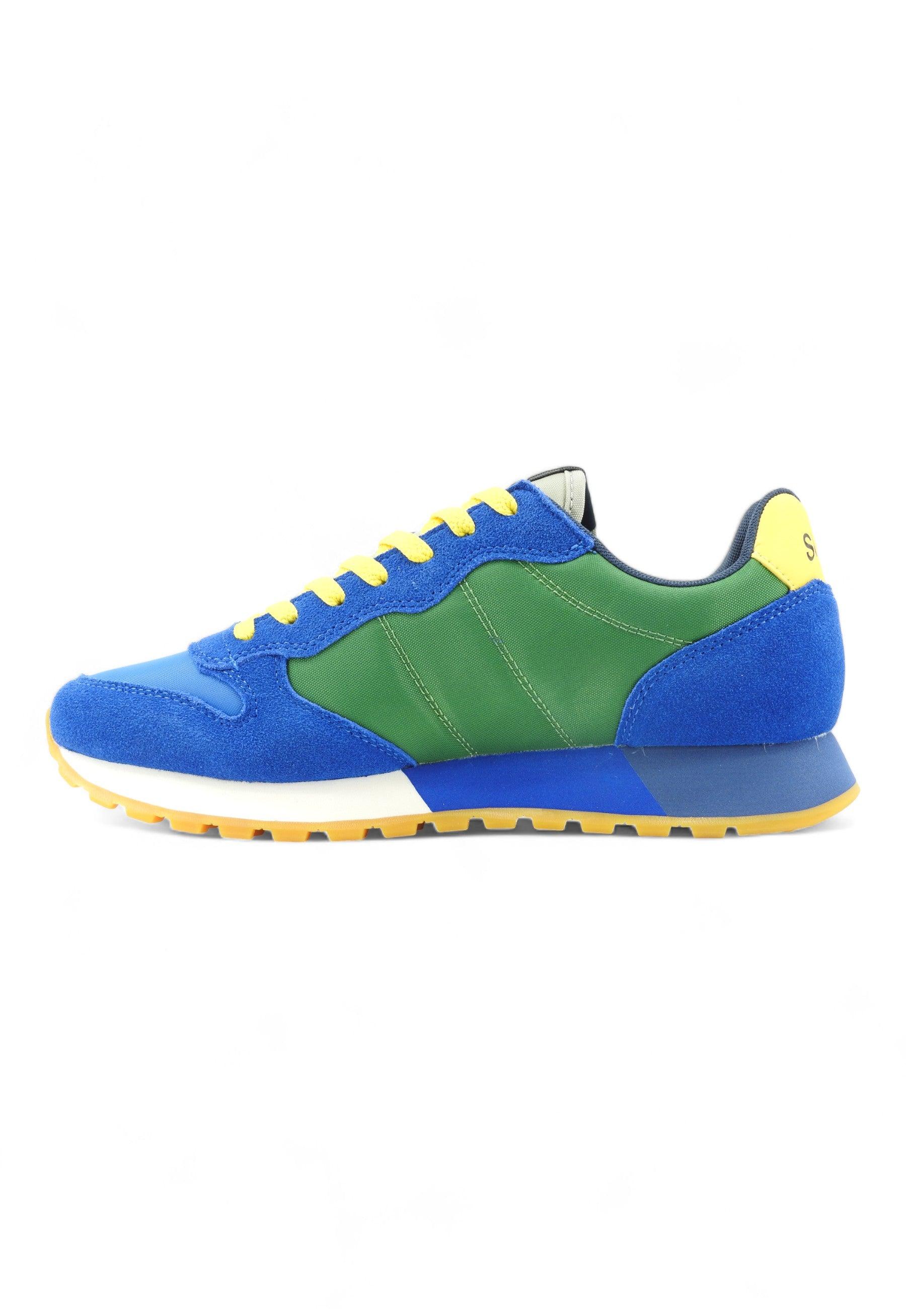 SUN68 Jaki Bicolor Sneaker Uomo Royal Verde Prato Z34112 - Sandrini Calzature e Abbigliamento