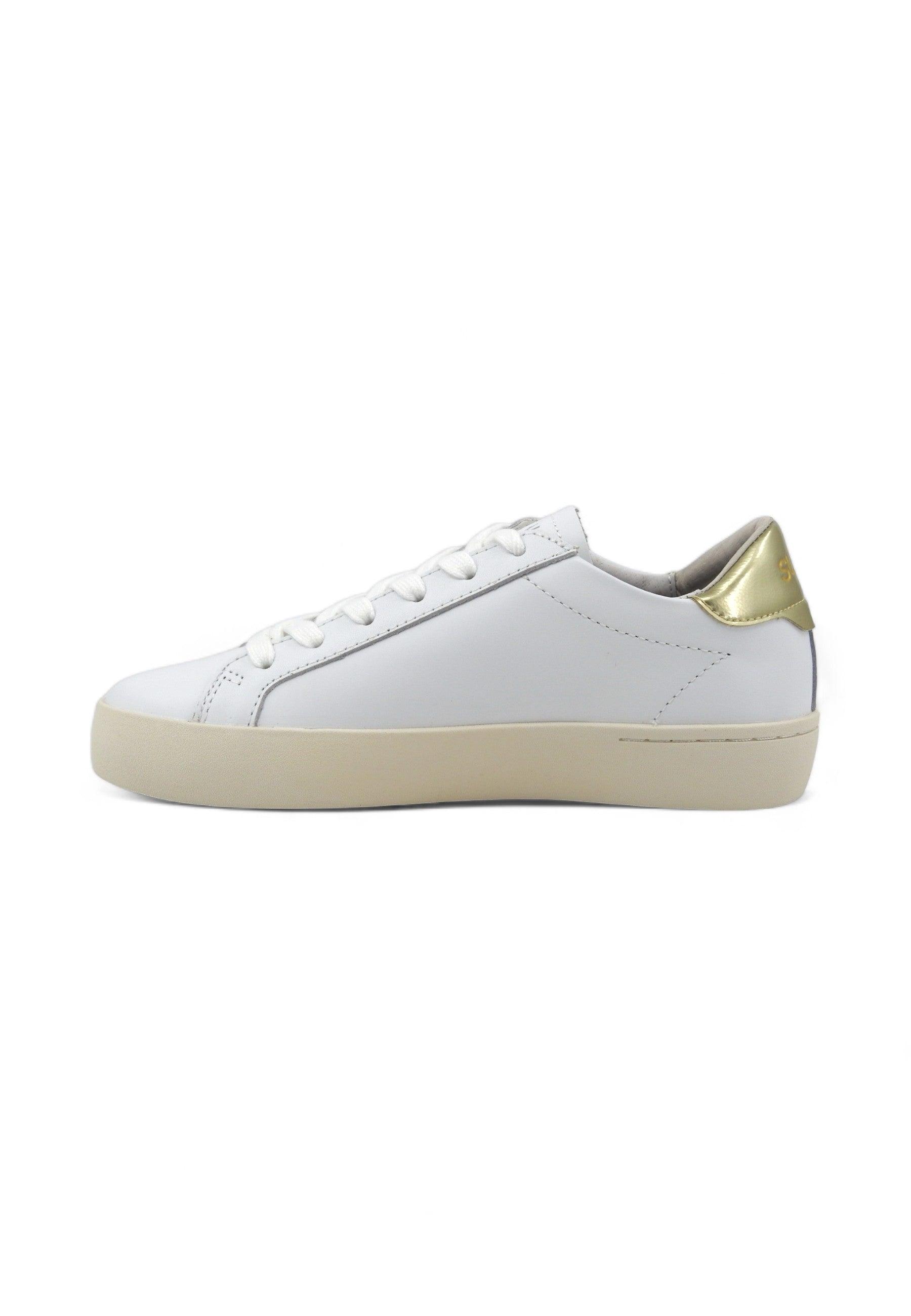 SUN68 Katy Leather Sneaker Donna Bianco Oro Z34225 - Sandrini Calzature e Abbigliamento
