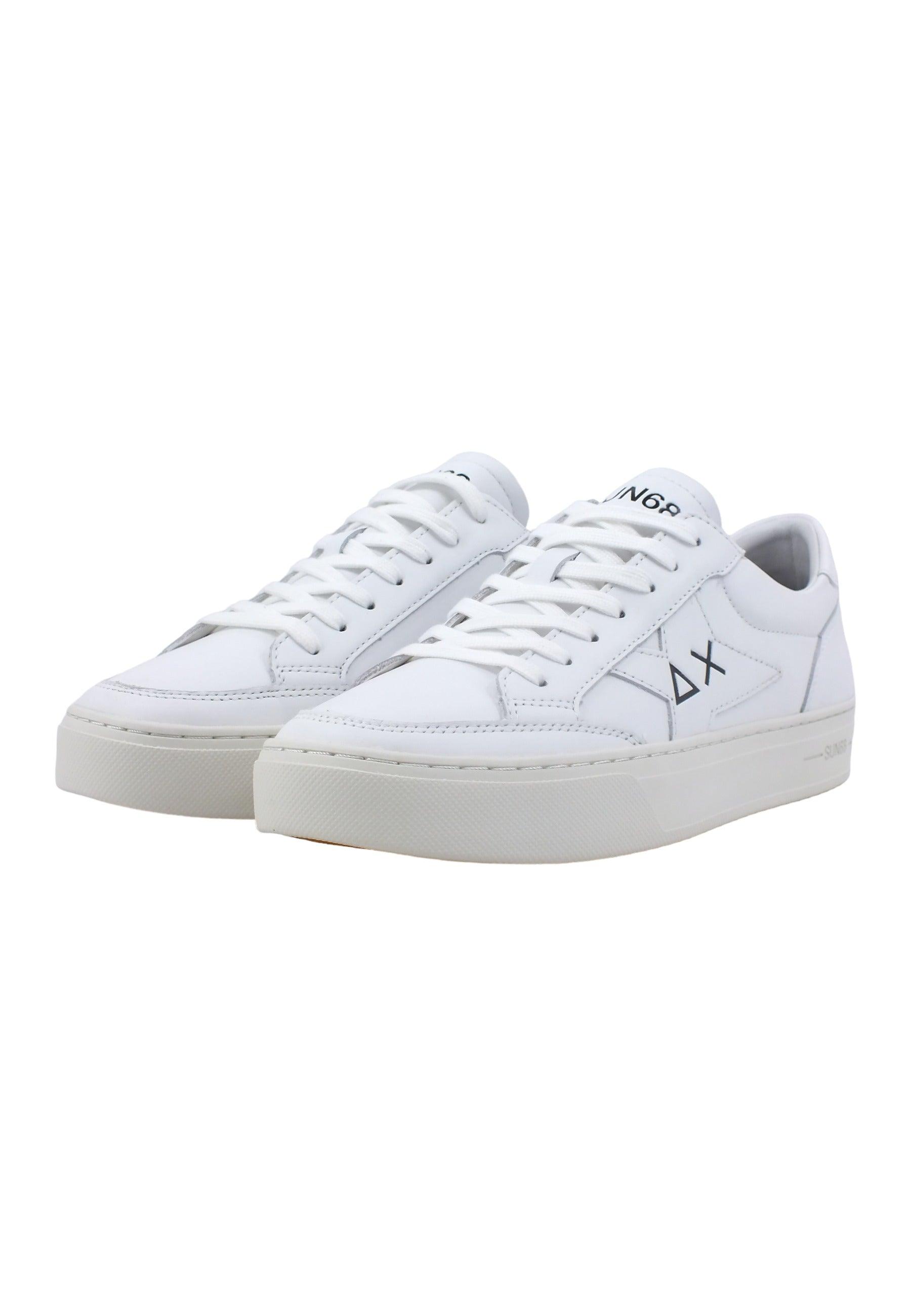SUN68 Skate Sneaker Uomo Bianco Z43125 - Sandrini Calzature e Abbigliamento