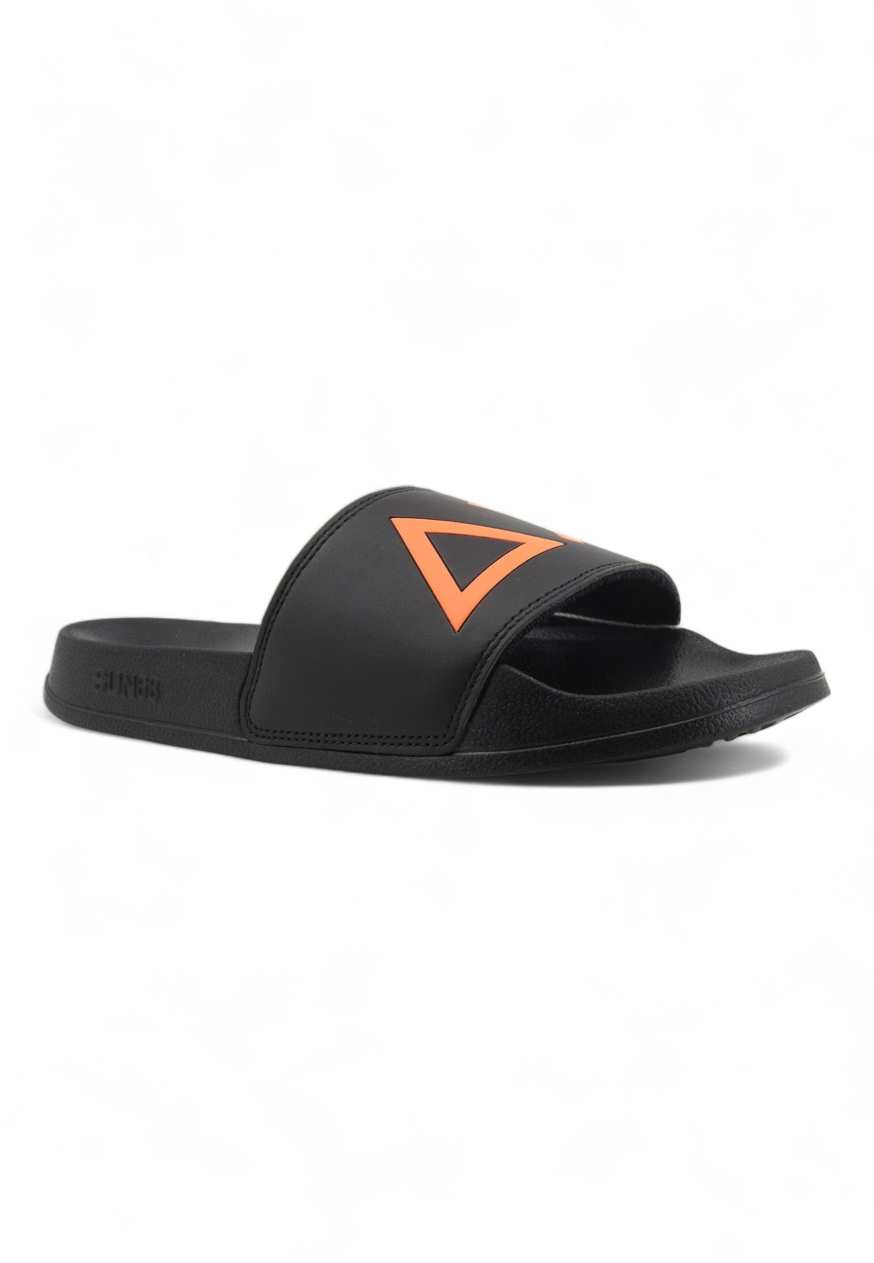 SUN68 Slippers Ciabatta Uomo Nero X34103 - Sandrini Calzature e Abbigliamento