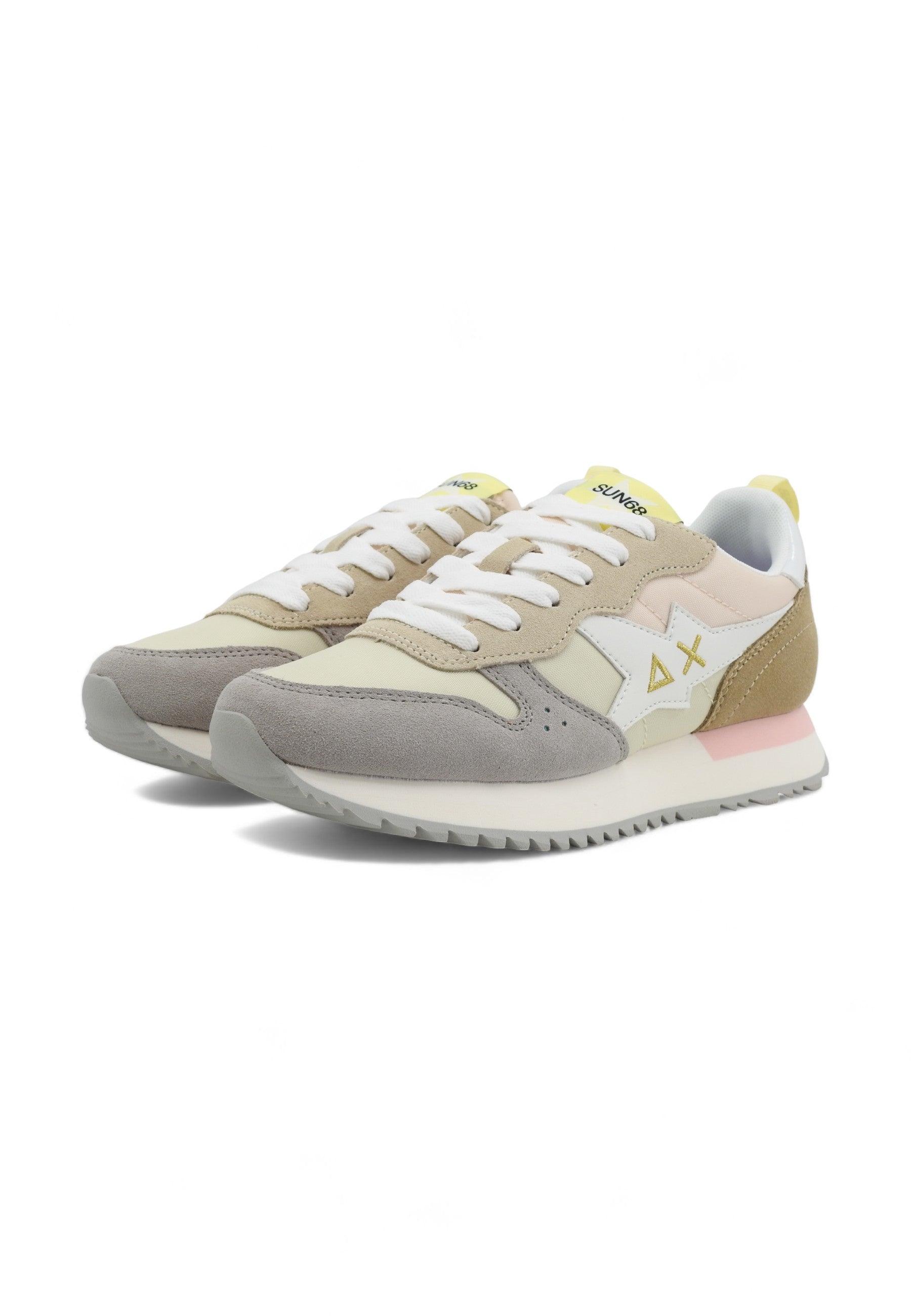 SUN68 Stargirl Sneaker Donna Bianco Panna Z34210 - Sandrini Calzature e Abbigliamento