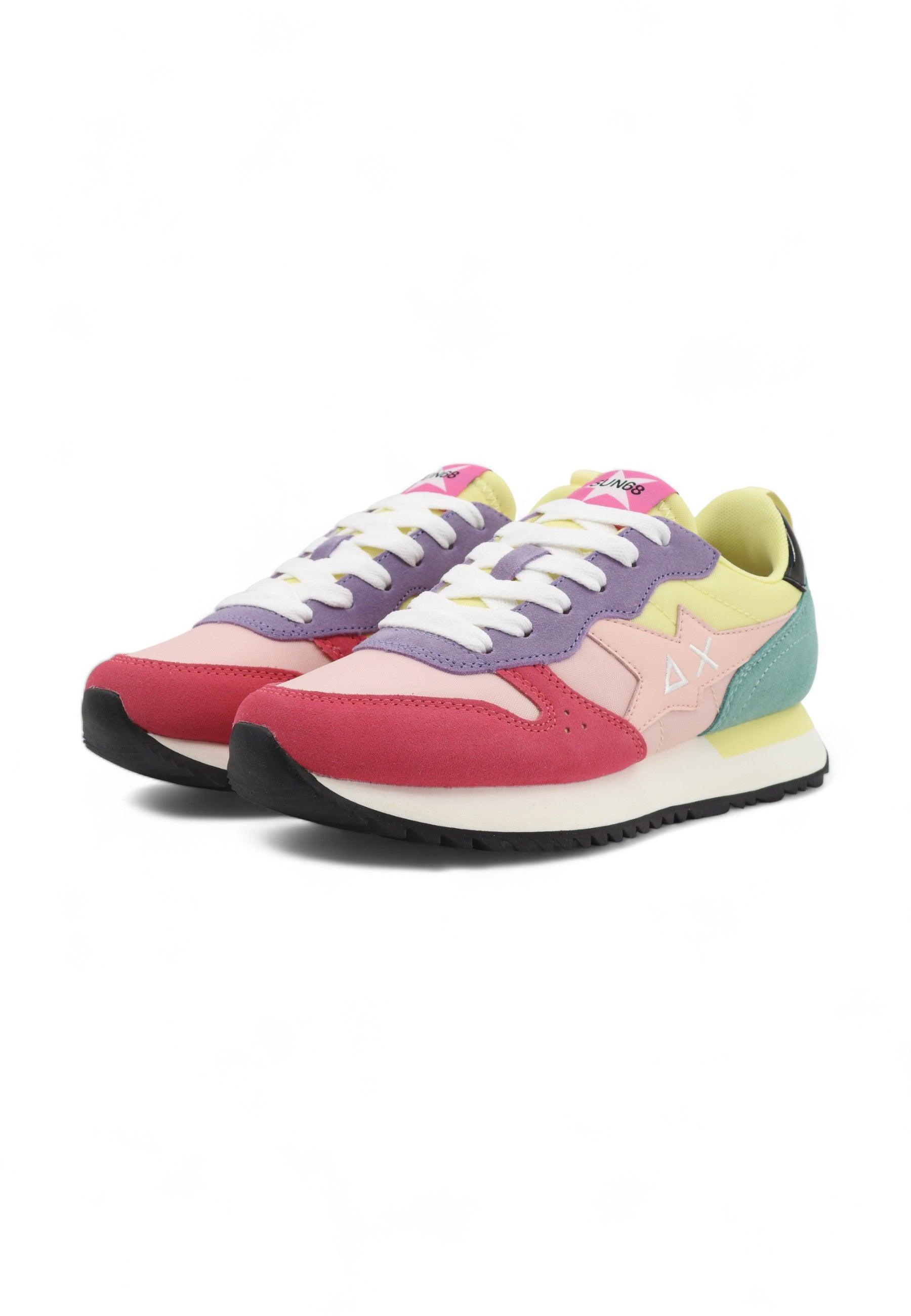 SUN68 Stargirl Sneaker Donna Multicolor Fantasia Rosa Z34210 - Sandrini Calzature e Abbigliamento