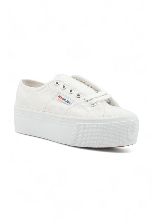 SUPERGA 2790 Platform Sneaker Donna White S9111LW - Sandrini Calzature e Abbigliamento