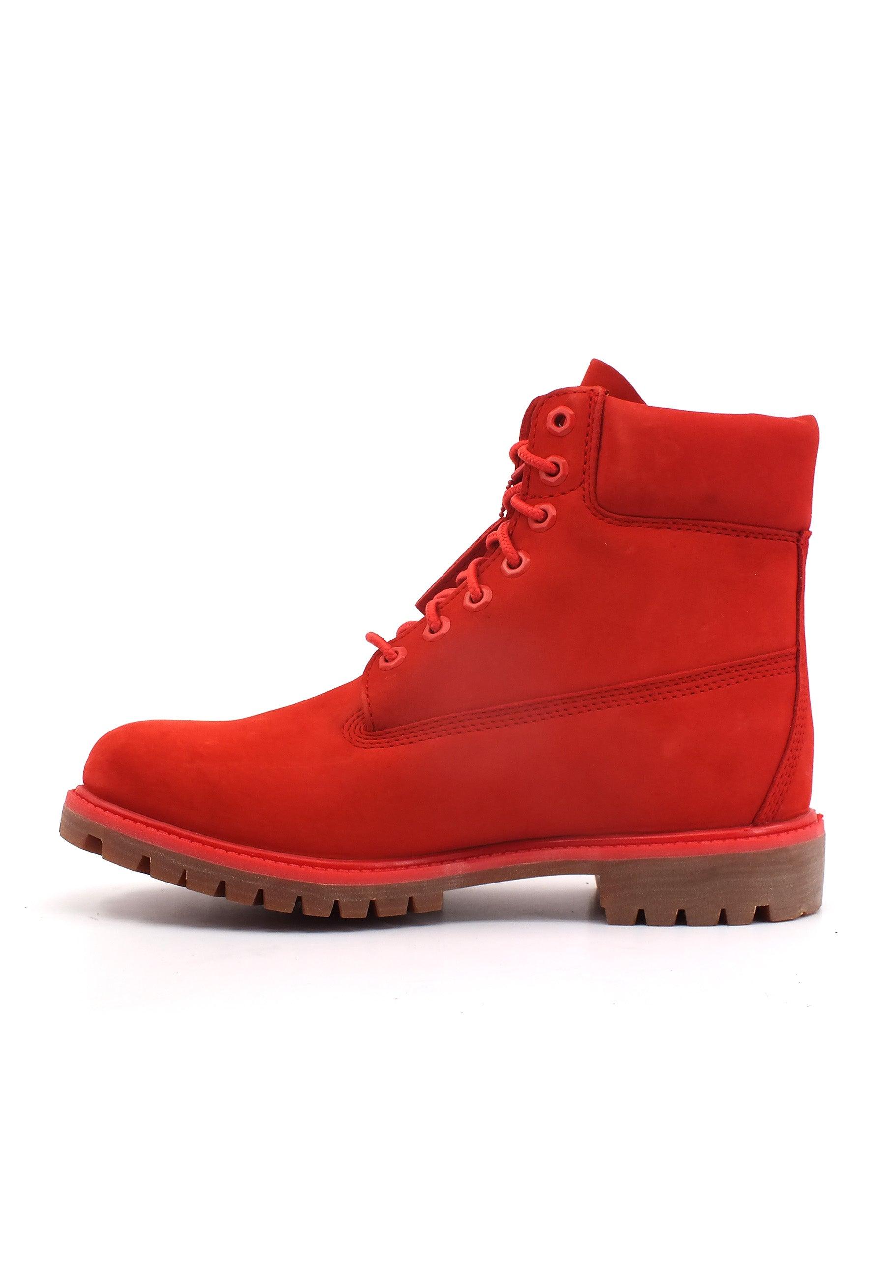 TIMBERLAND Premium Waterproof Stivaletto Uomo Medium Red TB0A5VEWDV8 - Sandrini Calzature e Abbigliamento
