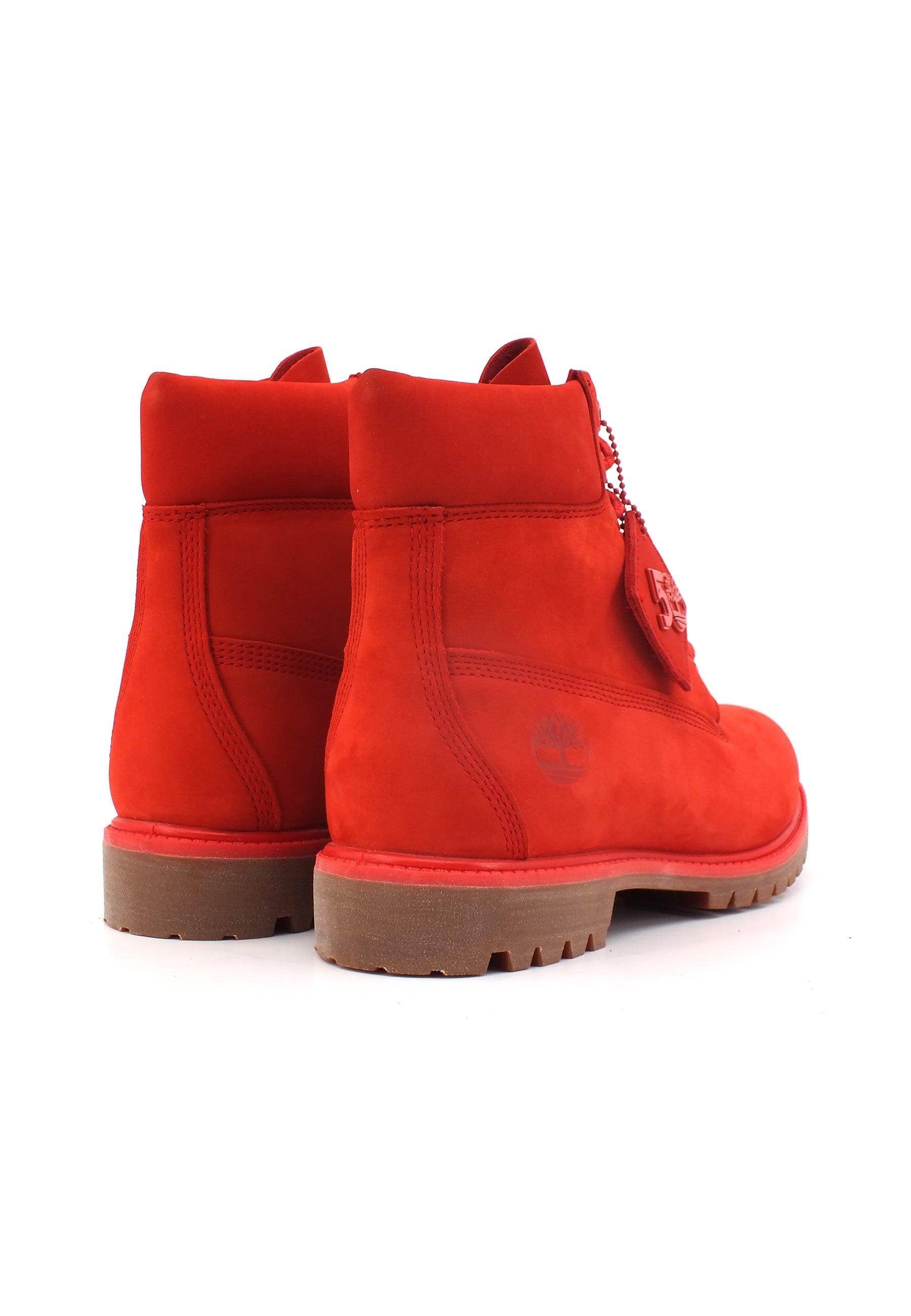 TIMBERLAND Premium Waterproof Stivaletto Uomo Medium Red TB0A5VEWDV8 - Sandrini Calzature e Abbigliamento