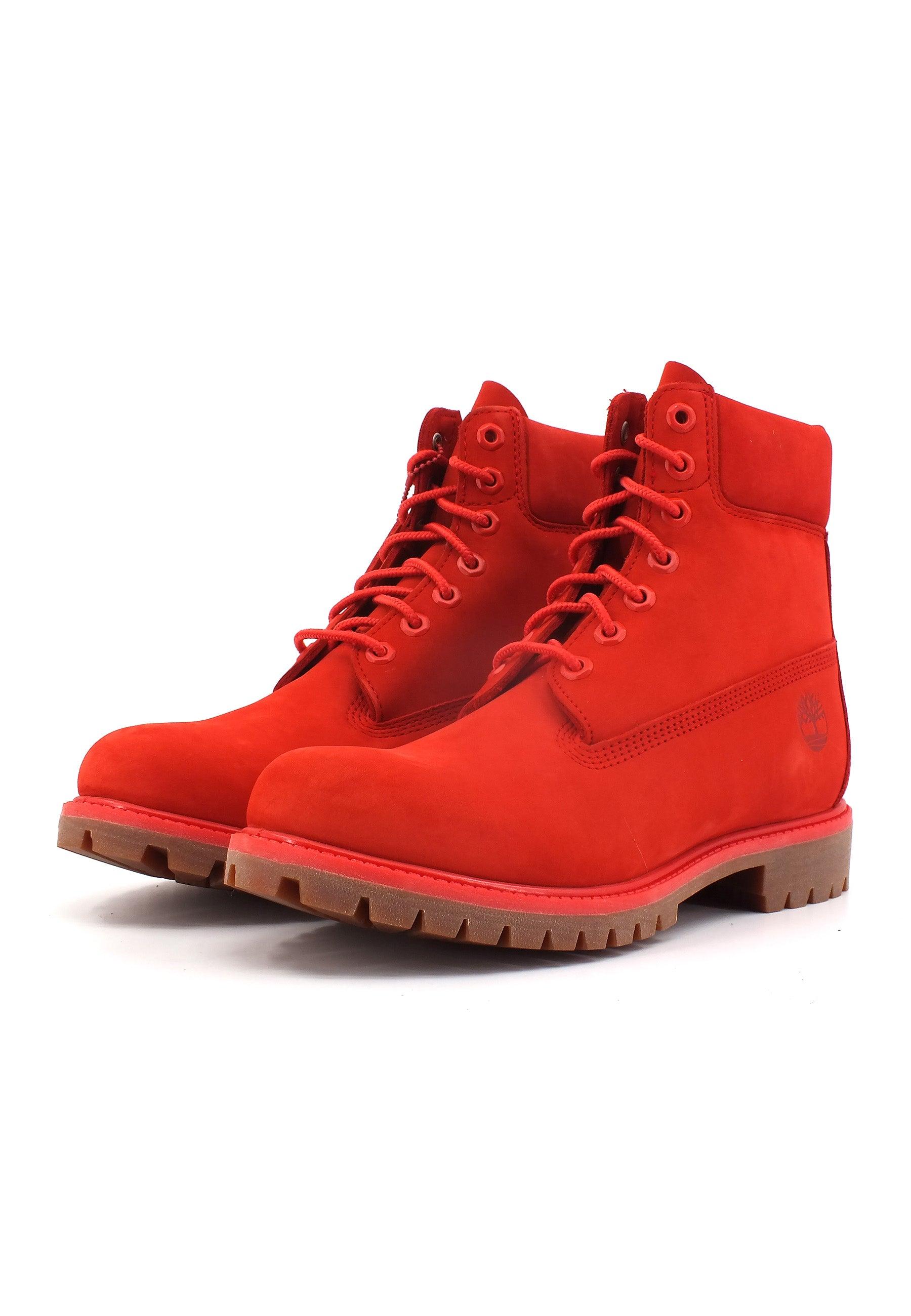 TIMBERLAND Premium Waterproof Stivaletto Uomo Medium Red TB0A5VEWDV8 - Sandrini Calzature e Abbigliamento