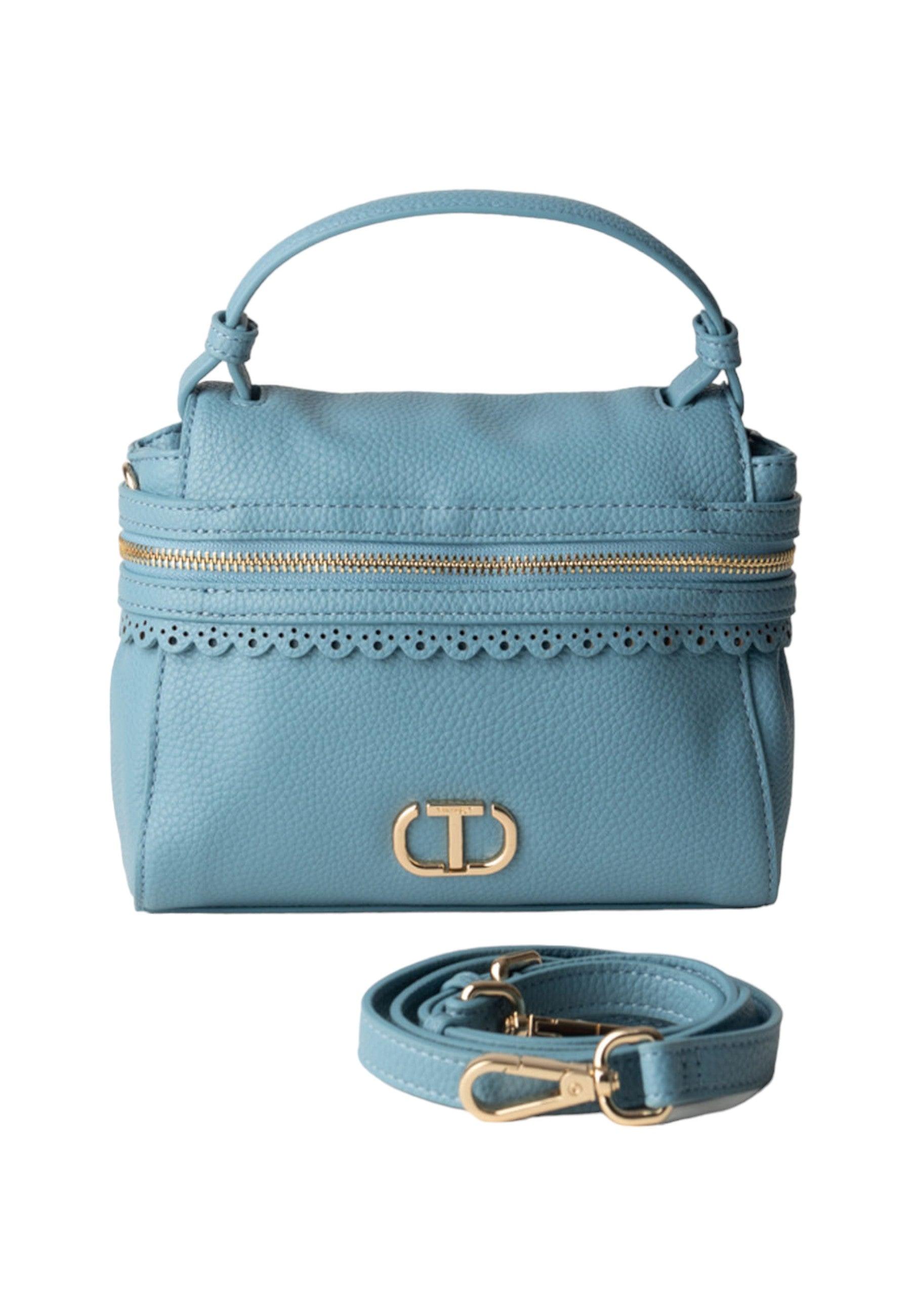 TWINSET Borsa Top Handle Donna Blu China Azzurro 241TD8042 - Sandrini Calzature e Abbigliamento