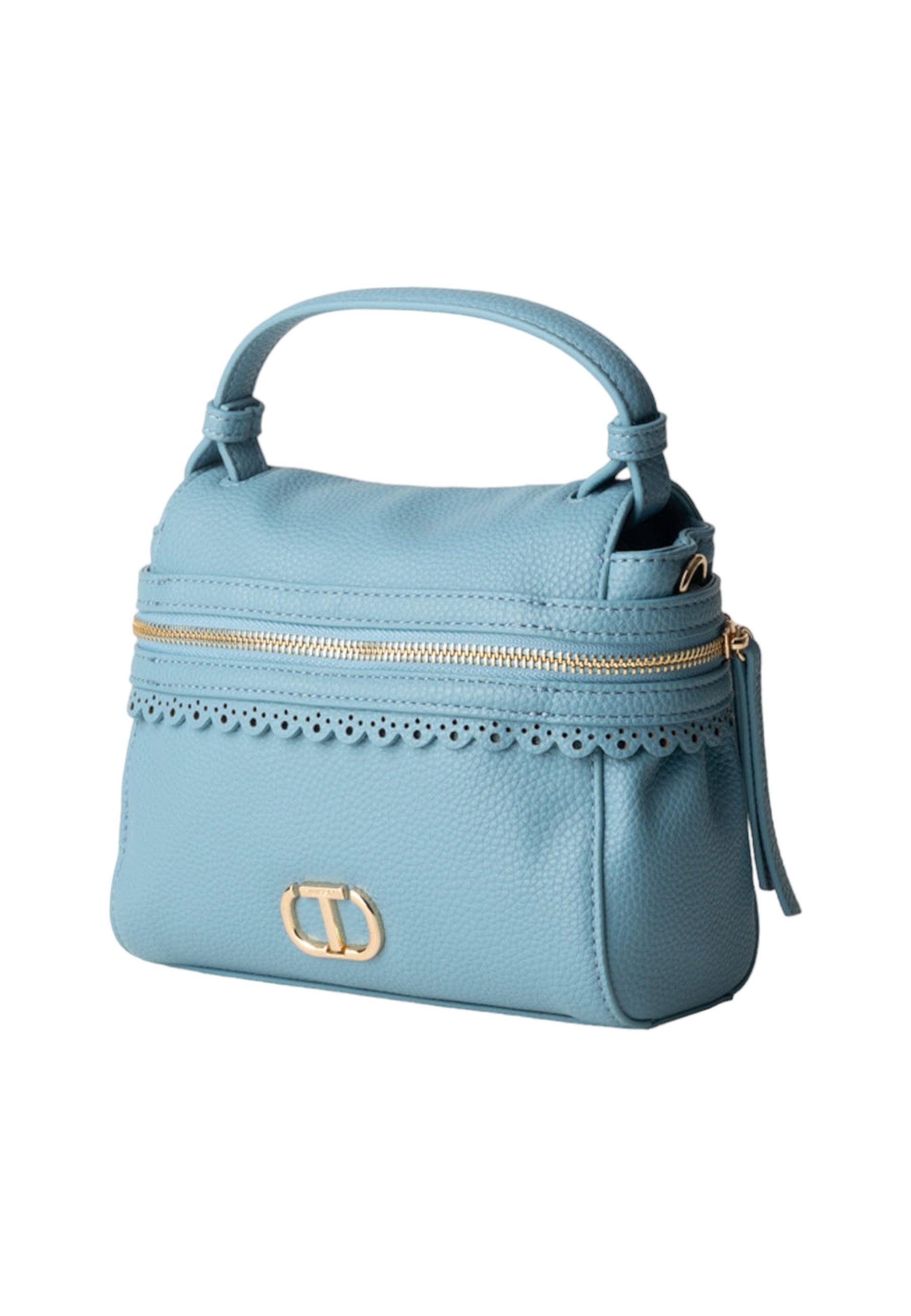 TWINSET Borsa Top Handle Donna Blu China Azzurro 241TD8042 - Sandrini Calzature e Abbigliamento