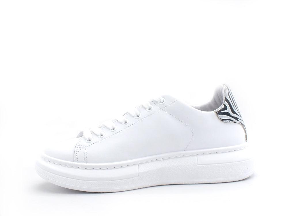 2STAR Sneaker Low Princess Zebra Laminato Bianco Nero 2SD3255 - Sandrini Calzature e Abbigliamento
