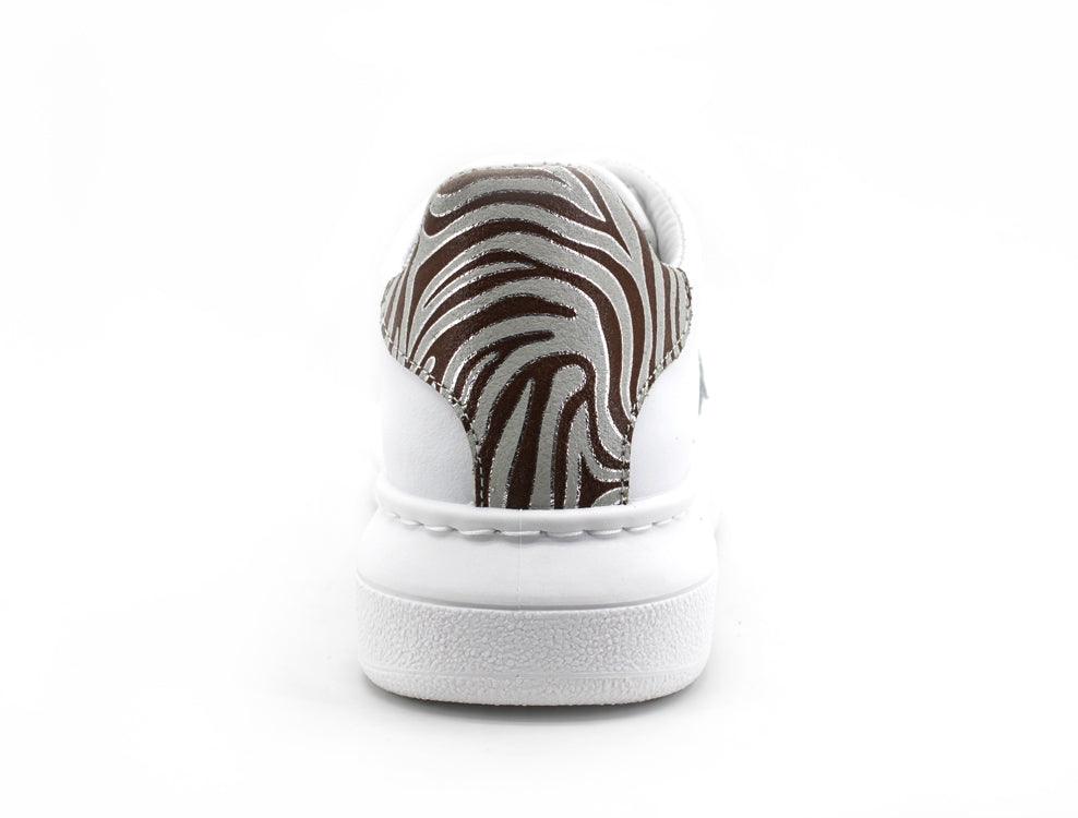 2STAR Sneaker Princes Retro White Zebra Brown 2SD3256 - Sandrini Calzature e Abbigliamento