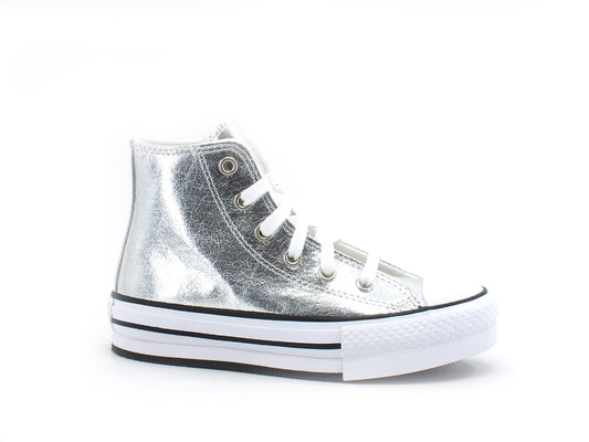 CONVERSE C.T. All Star Eva Lift Hi Sneaker Bambino Grey White Black 670547C