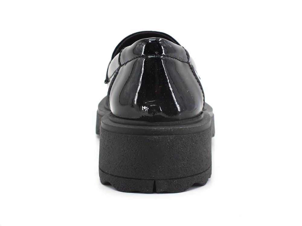 DIVINE FOLLIE Mocassino Pelle Bicolor Nero BR07 - Sandrini Calzature e Abbigliamento