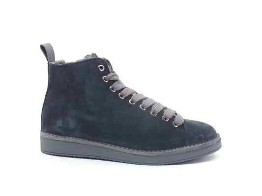 PAN CHIC Ankle Boot Suede Sneaker Pelo Khaki Yellow P01M1400200006 - Sandrini Calzature e Abbigliamento