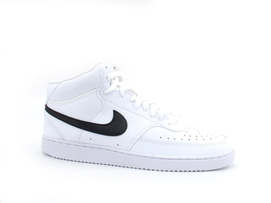 NIKE Court Vision Mid Sneaker White Black CD5466-101