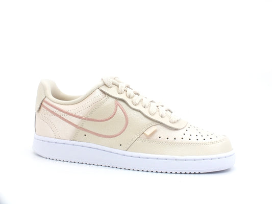 NIKE Court Vision Low PRM Sneaker Wmns Perl White Metal Red DM0838-200