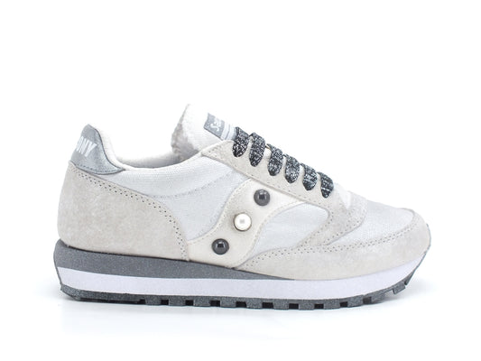 CUSTOM / SAUCONY Jazz Original Sneaker Studs White Silver S60539-16