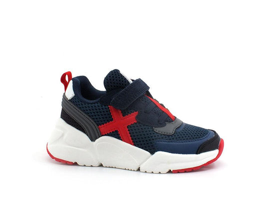 MUNICH Mini Track Vco 43 Sneaker Blue Red Grey 8890043 - Sandrini Calzature e Abbigliamento
