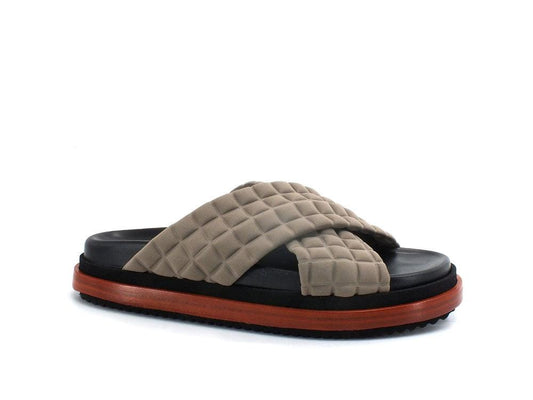 L4K3 Ciabatta Portofino Slipper Beige Marrone F23-POR - Sandrini Calzature e Abbigliamento