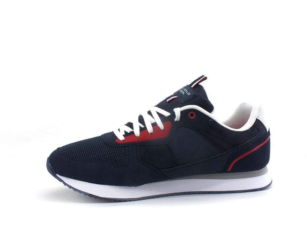 U.S. POLO ASSN. Sneaker Logo Eco Suede Blu Medievale - Sandrini Calzature e Abbigliamento