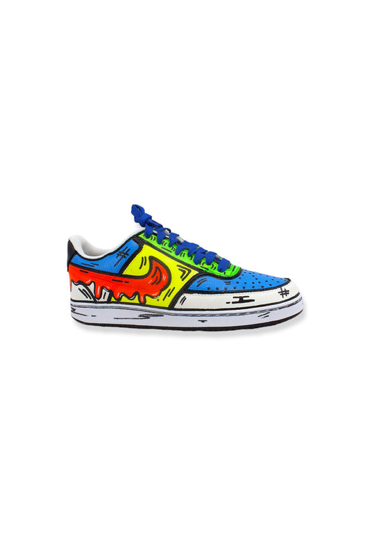 CUSTOM / NIKE Court Vision Low Sneaker Comics Multicolor DH2987-100