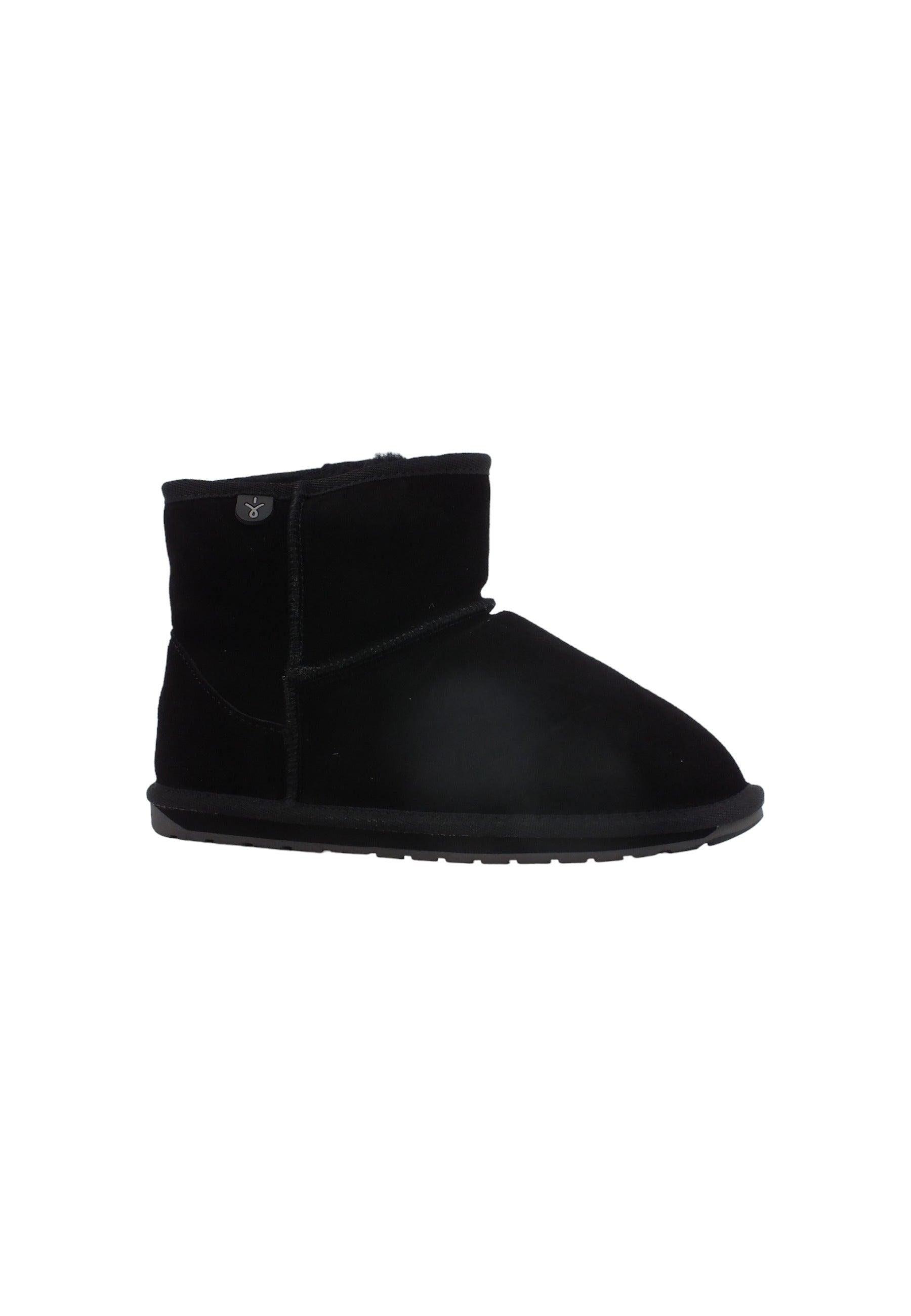EMU Wallaby Mini Stivaletto Pelo Bimbo Black K10103 - Sandrini Calzature e Abbigliamento