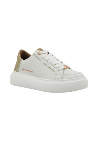 ALEXANDER SMITH Ecogreenwich Sneaker Donna White Gold EGW7398 - Sandrini Calzature e Abbigliamento