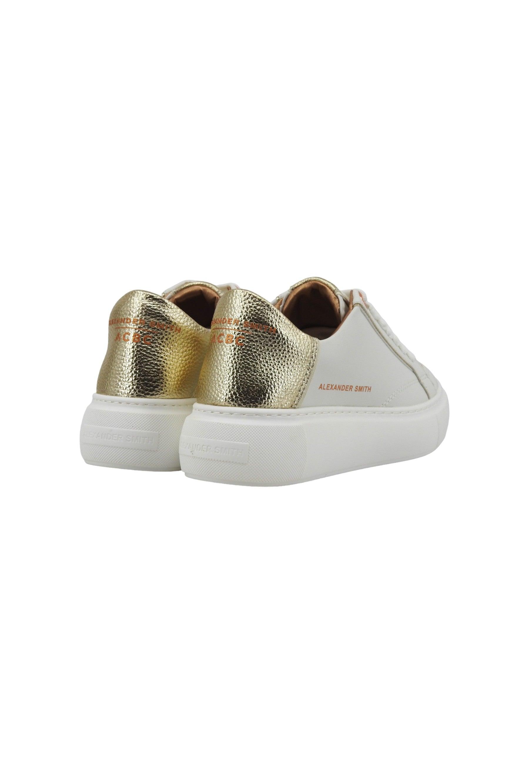 ALEXANDER SMITH Ecogreenwich Sneaker Donna White Gold EGW7398 - Sandrini Calzature e Abbigliamento