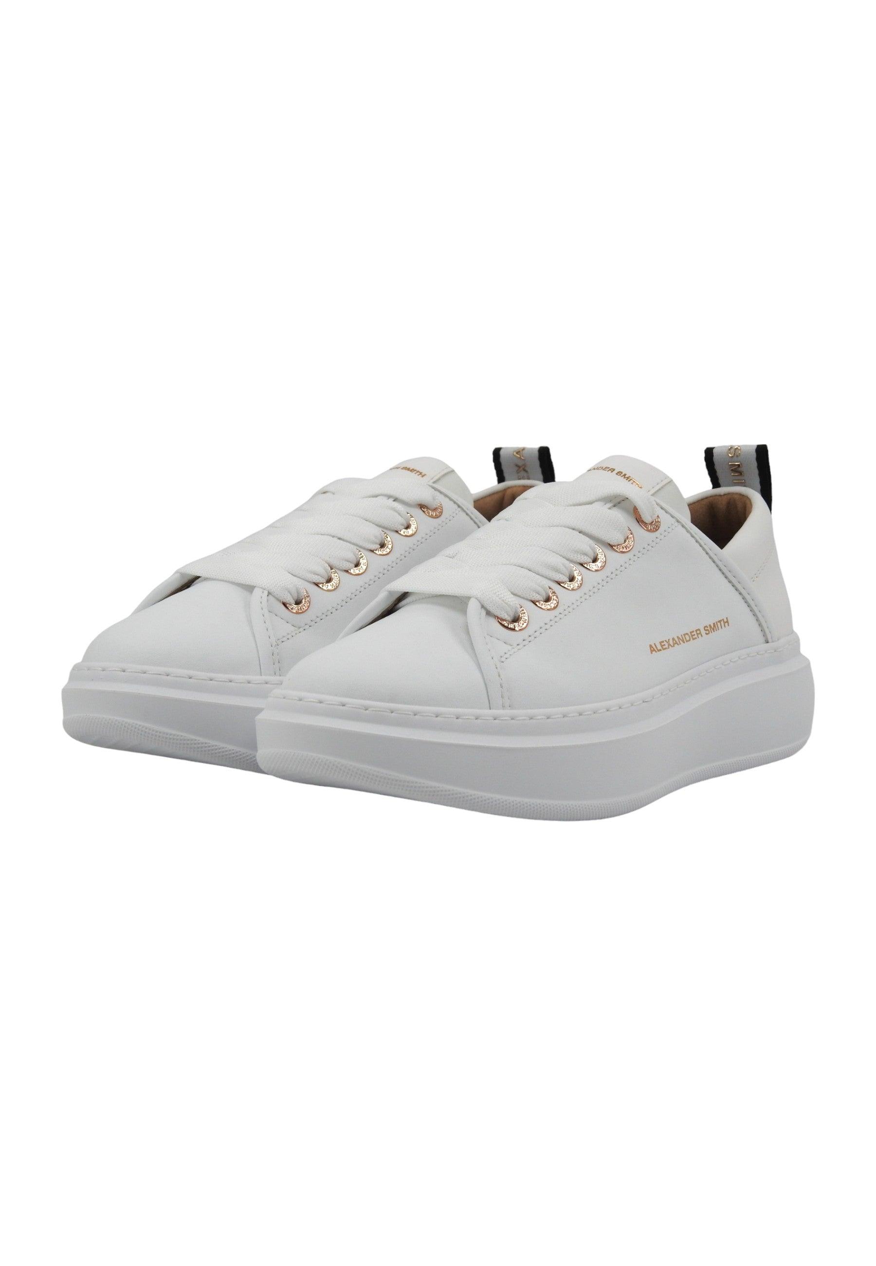 ALEXANDER SMITH Wembley Sneaker Donna Total White WYW0106 - Sandrini Calzature e Abbigliamento