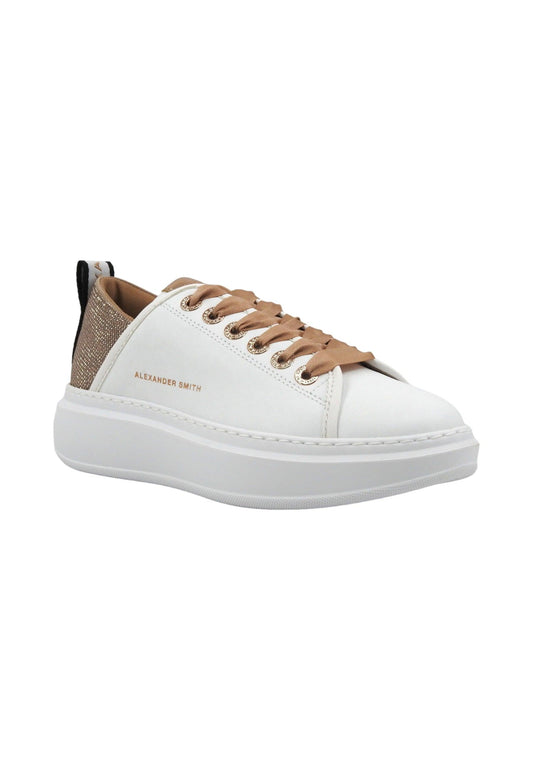 ALEXANDER SMITH Wembley Sneaker Donna White Copper WYW0495 - Sandrini Calzature e Abbigliamento