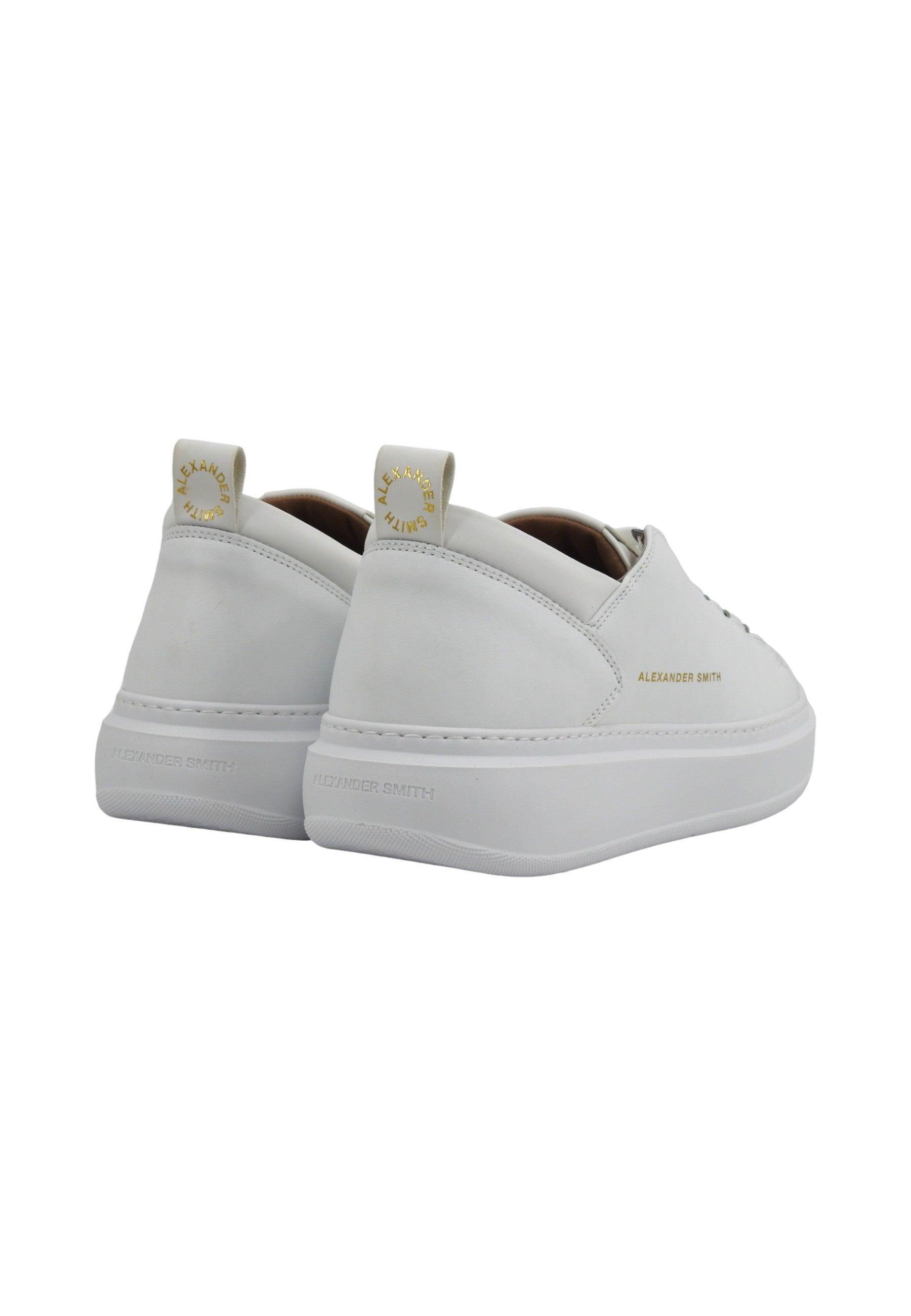 ALEXANDER SMITH Wembley Sneaker Uomo Total White WYM2263 - Sandrini Calzature e Abbigliamento