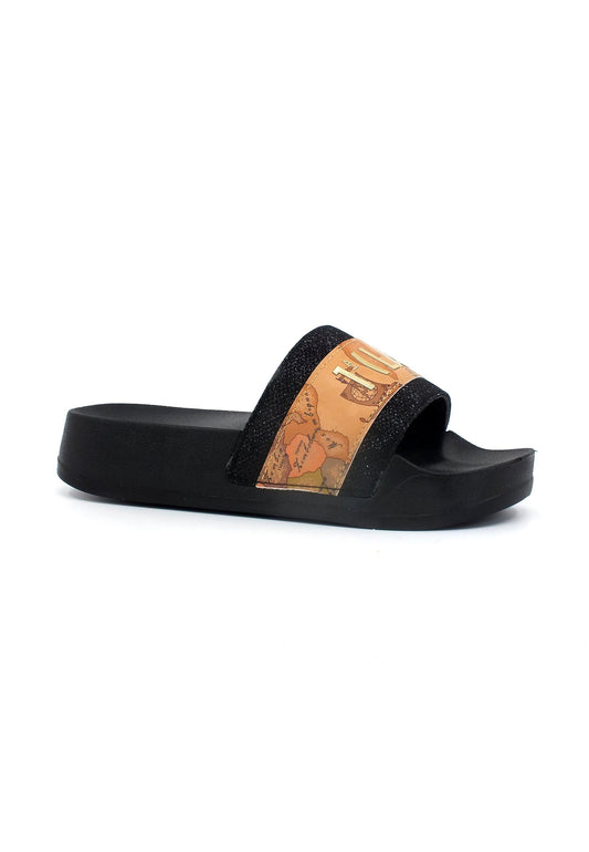 ALVIERO MARTINI 1° CLASSE Ciabatta Donna Black Geo Beige N1558-0496 - Sandrini Calzature e Abbigliamento