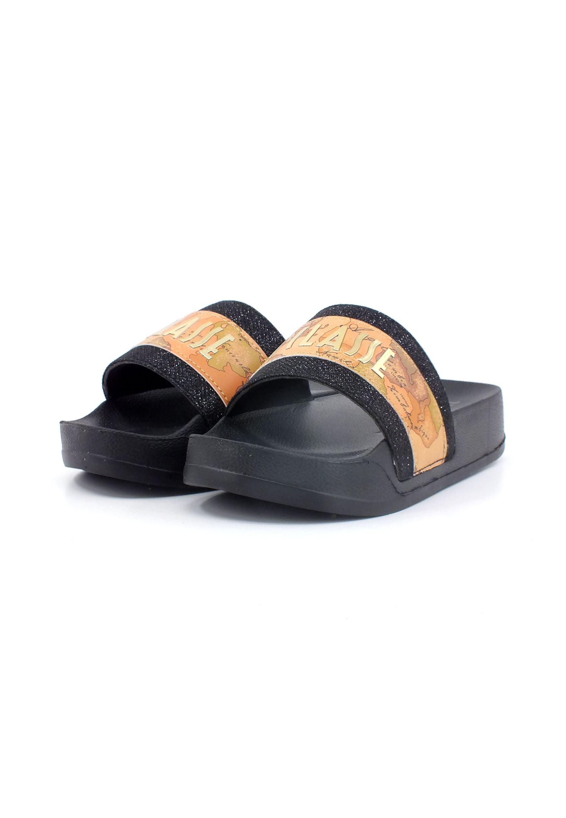 ALVIERO MARTINI 1° CLASSE Ciabatta Donna Black Geo Beige N1558-0496 - Sandrini Calzature e Abbigliamento