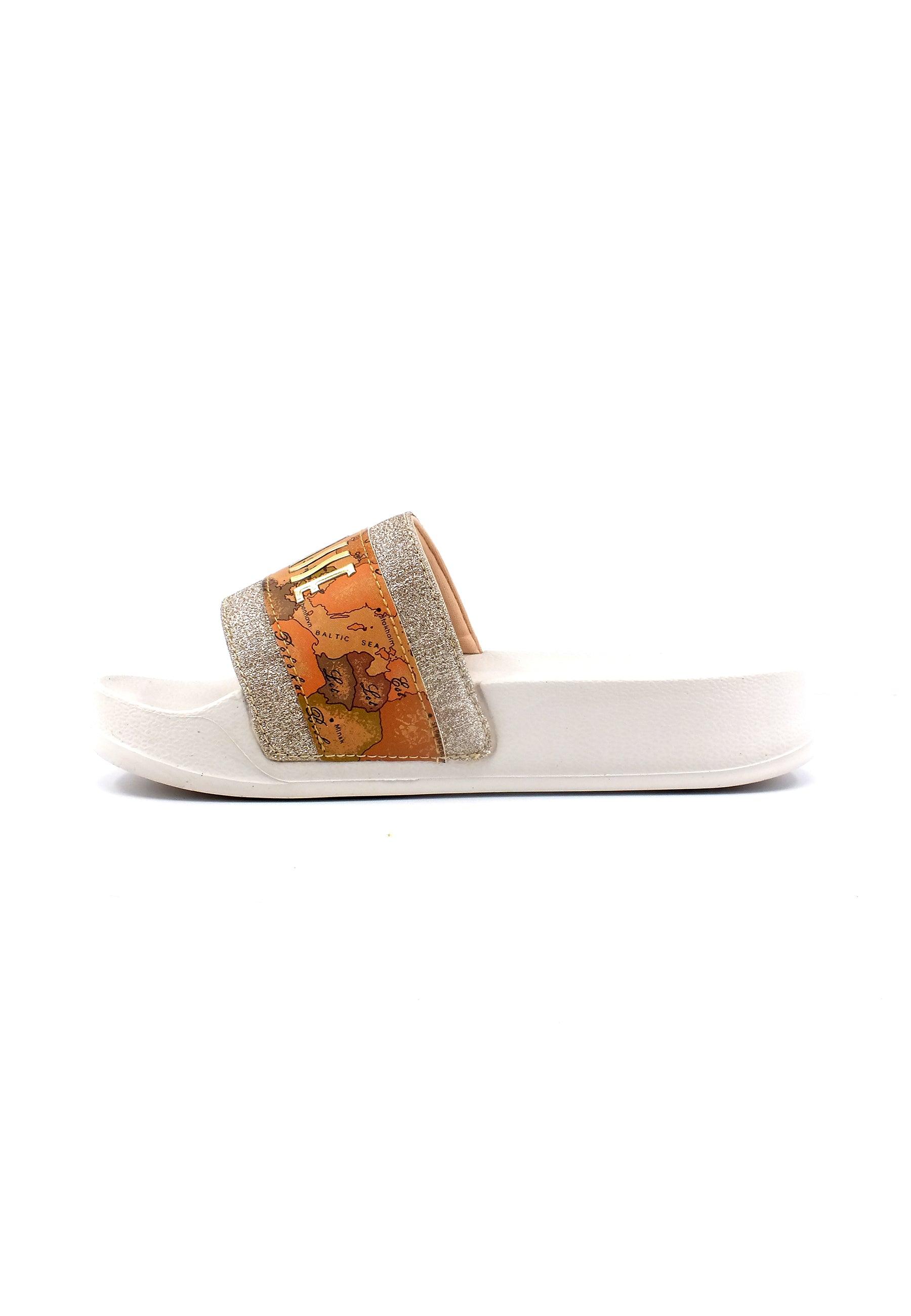 ALVIERO MARTINI 1° CLASSE Ciabatta Donna Platinum Beige Geo N1558-0496 - Sandrini Calzature e Abbigliamento