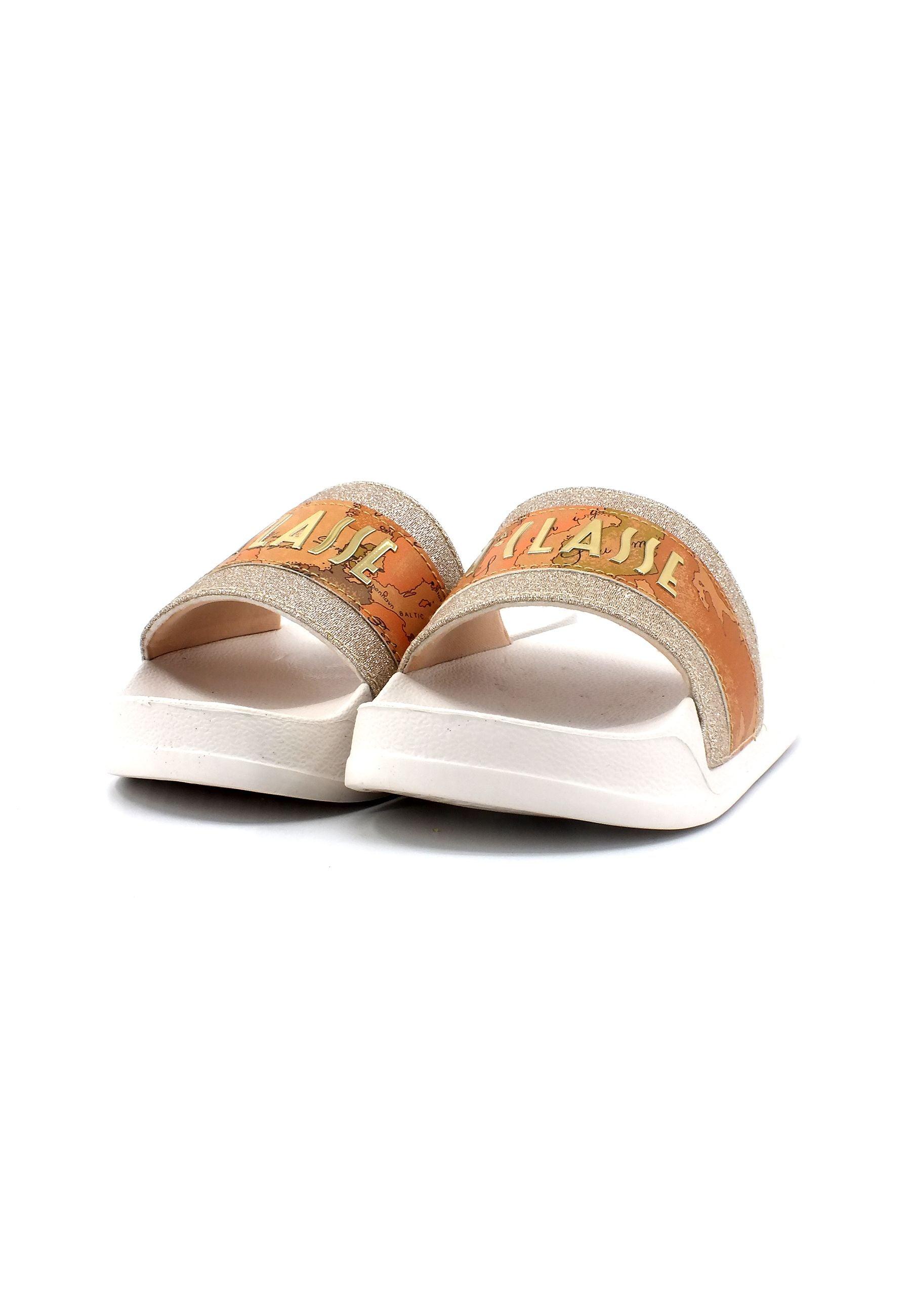 ALVIERO MARTINI 1° CLASSE Ciabatta Donna Platinum Beige Geo N1558-0496 - Sandrini Calzature e Abbigliamento