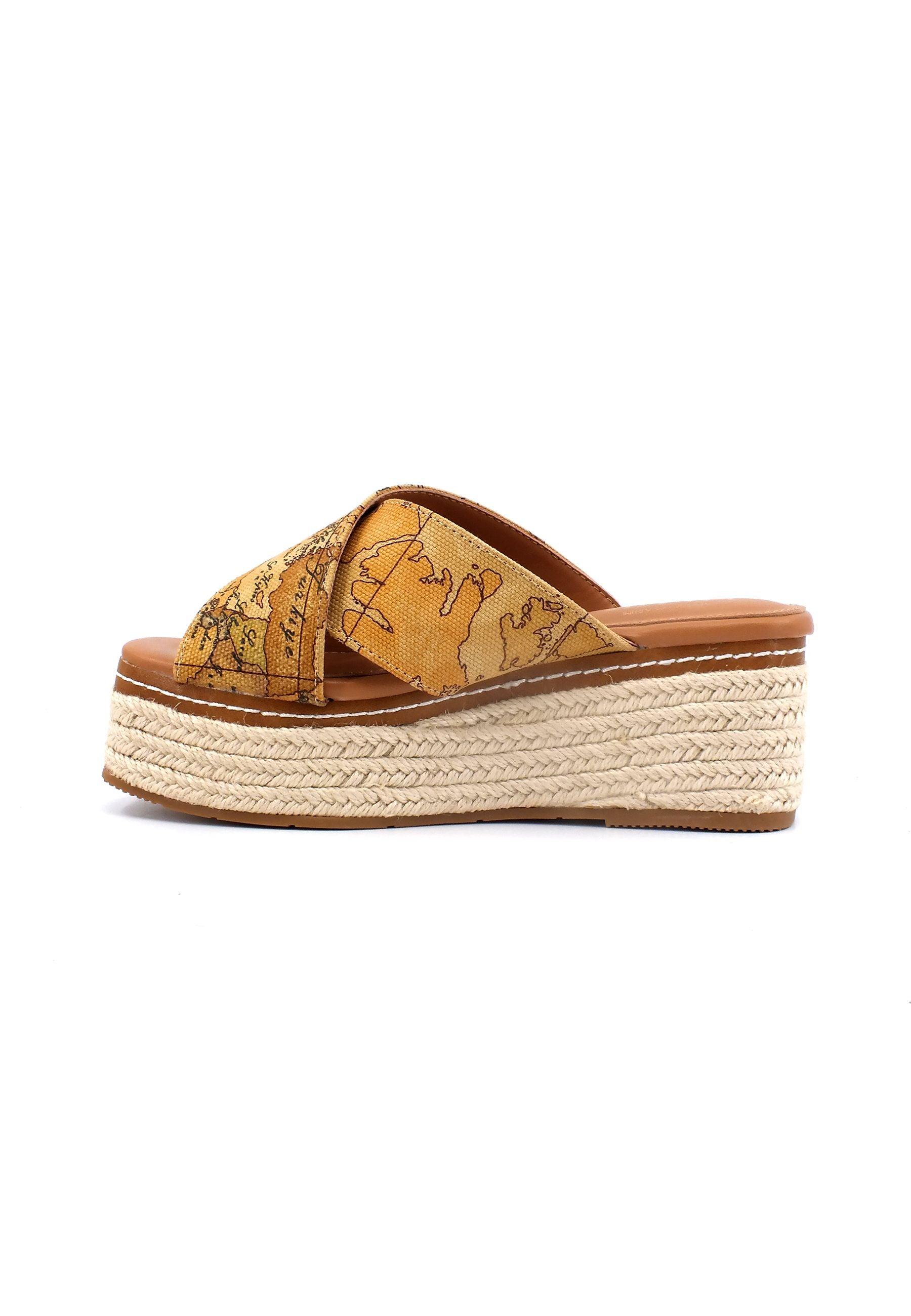 ALVIERO MARTINI 1° CLASSE Ciabatta Zeppa Donna Geo Natural Z0508-9391 - Sandrini Calzature e Abbigliamento