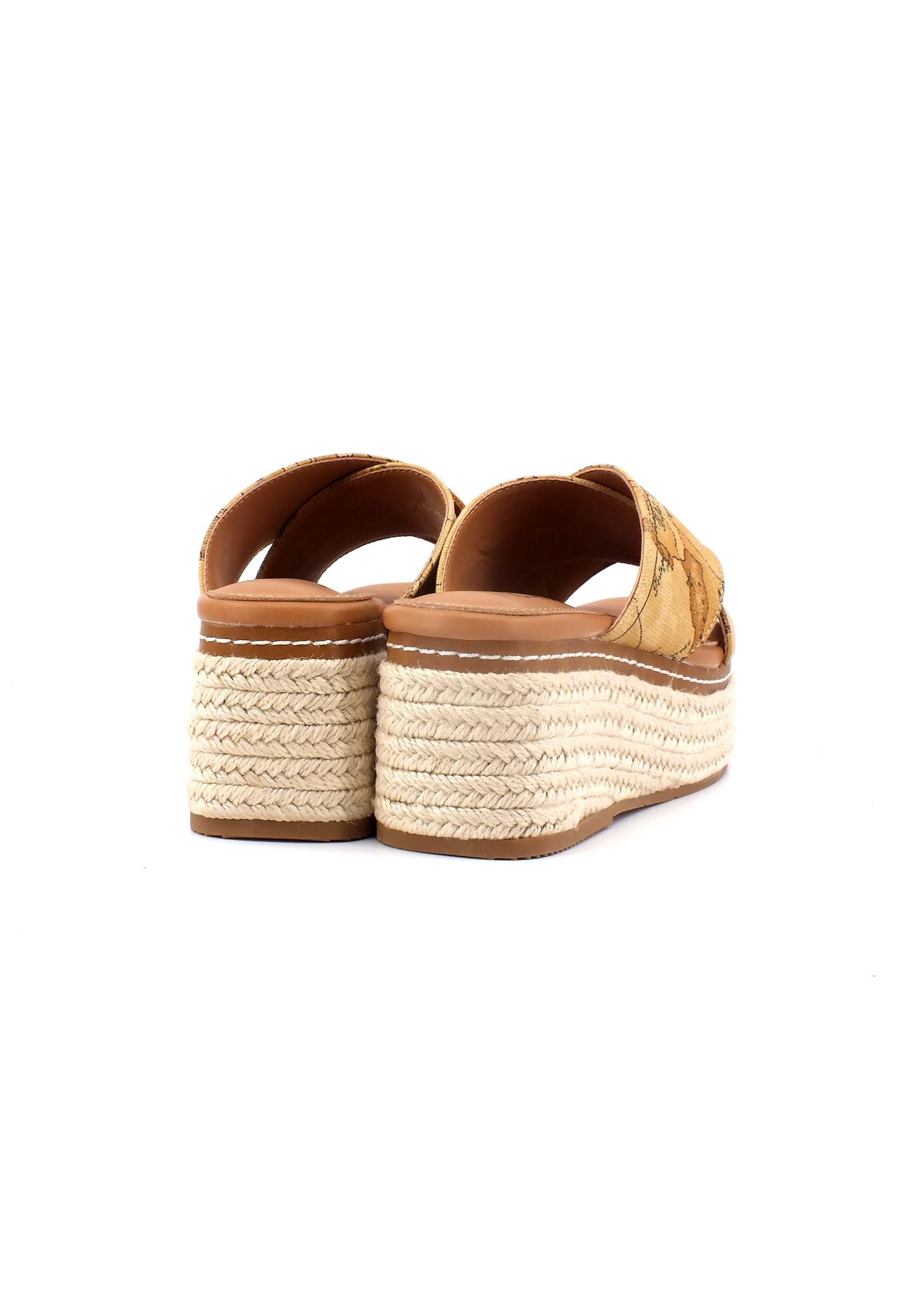 ALVIERO MARTINI 1° CLASSE Ciabatta Zeppa Donna Geo Natural Z0508-9391 - Sandrini Calzature e Abbigliamento