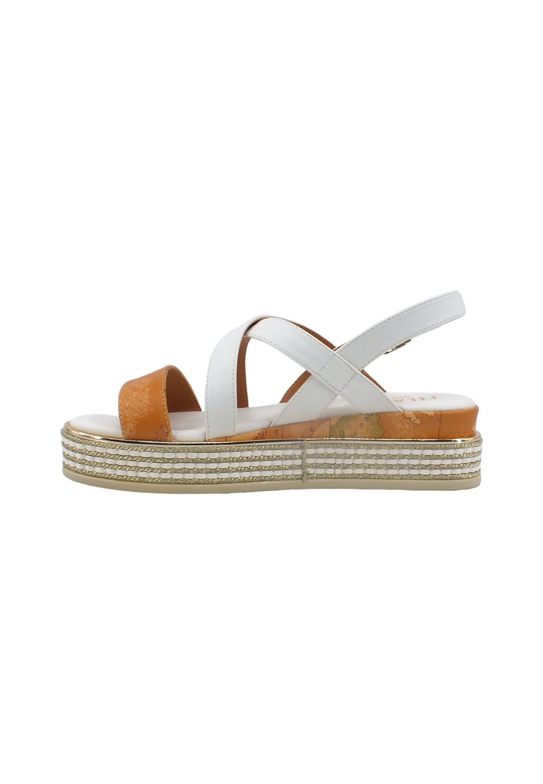 ALVIERO MARTINI 1° CLASSE Sandalo Donna White Beige Geo N1548-0326 - Sandrini Calzature e Abbigliamento