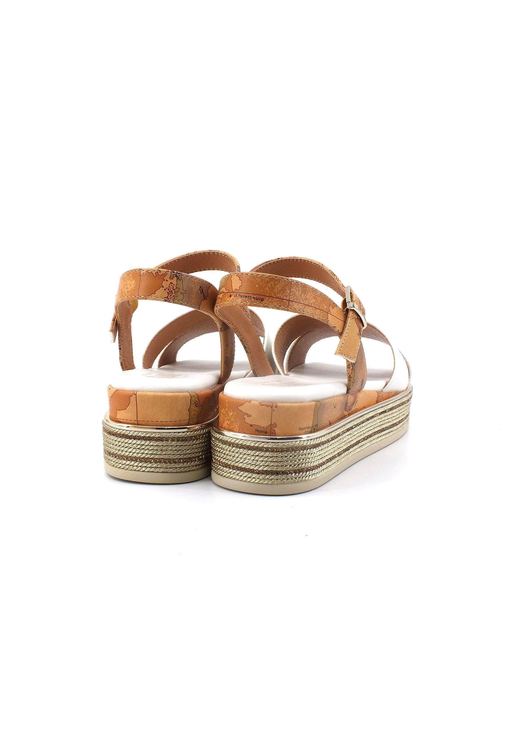 ALVIERO MARTINI 1° CLASSE Sandalo Strass Platform Donna White Beige Geo N1543-0326 - Sandrini Calzature e Abbigliamento