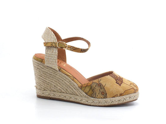 ALVIERO MARTINI 1° CLASSE Sandalo Zeppa Geo Natural Beige Z0202-9392 - Sandrini Calzature e Abbigliamento