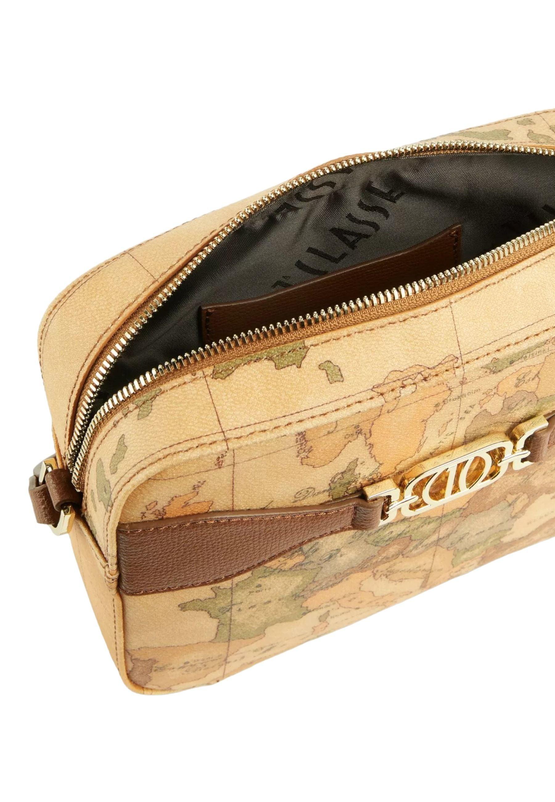 ALVIERO MARTINI 1° CLASSE Small Reporter Tracolla Chestnut Beige GZ04-G611 - Sandrini Calzature e Abbigliamento