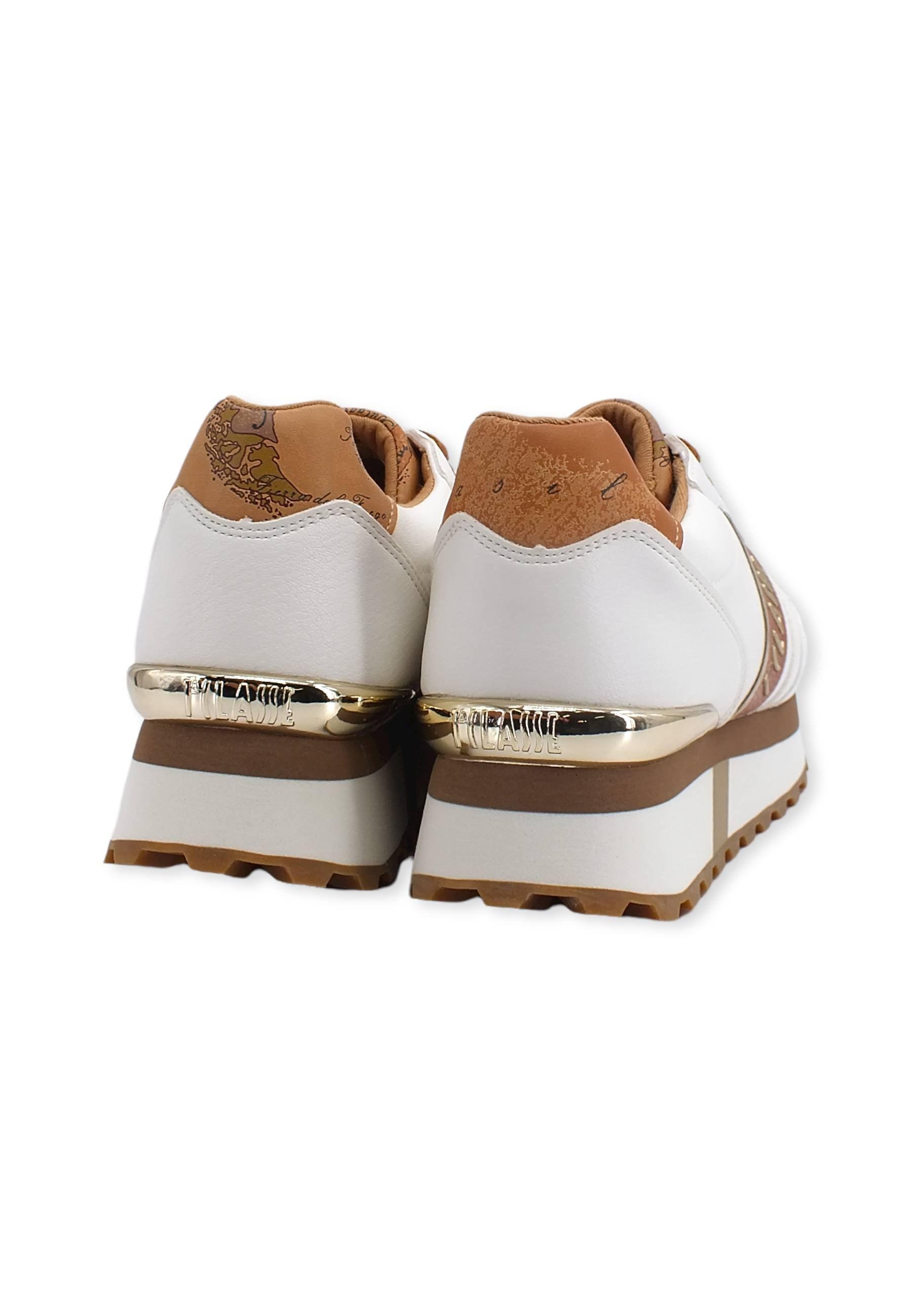 ALVIERO MARTINI 1° CLASSE Sneaker Donna Bande Geo White N1325-0193 - Sandrini Calzature e Abbigliamento