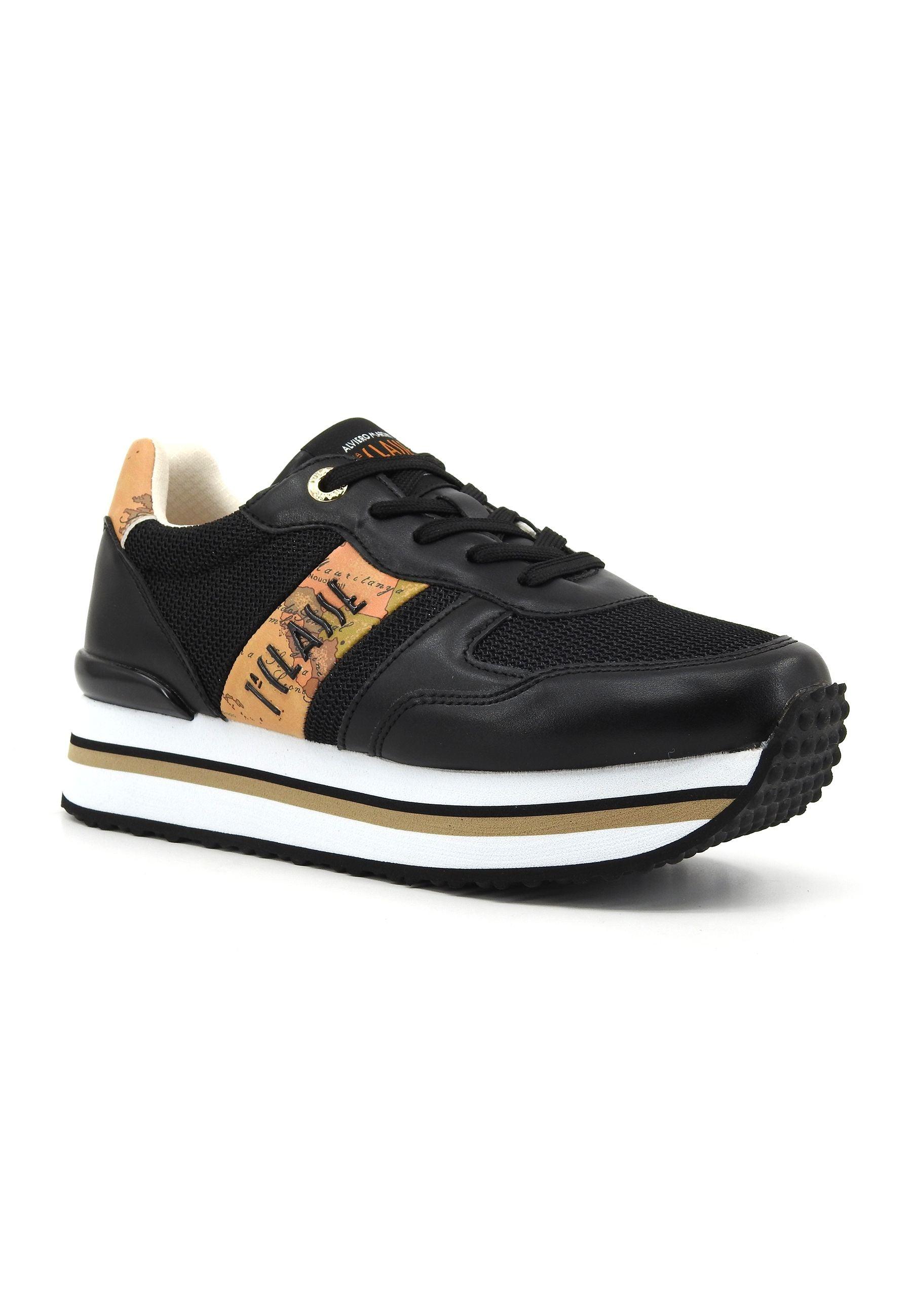 Scopri ALVIERO MARTINI 1° CLASSE Sneaker Donna Nero Geo Beige