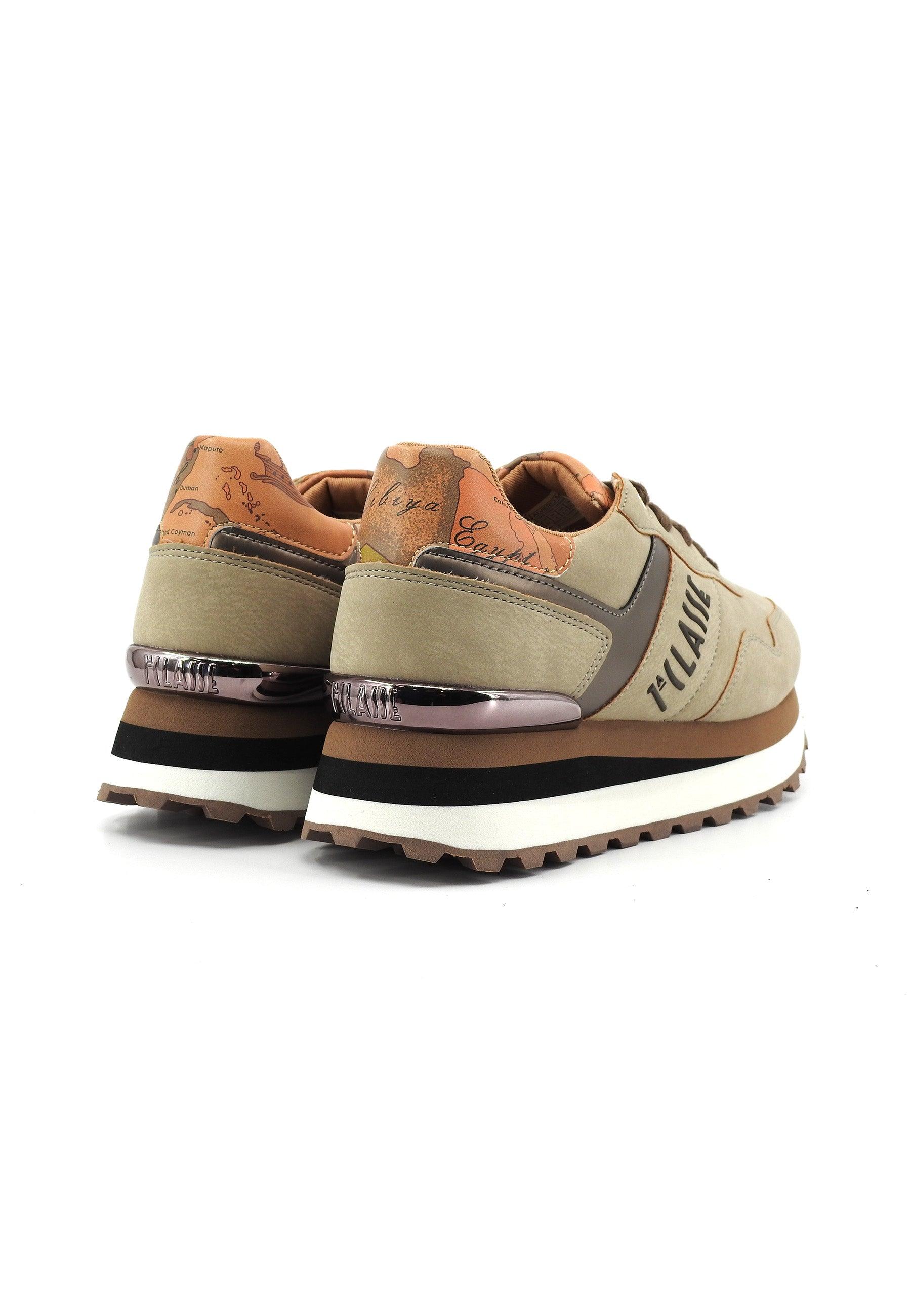 ALVIERO MARTINI 1° CLASSE Sneaker Donna Tortora Geo Beige N1689-1489 - Sandrini Calzature e Abbigliamento