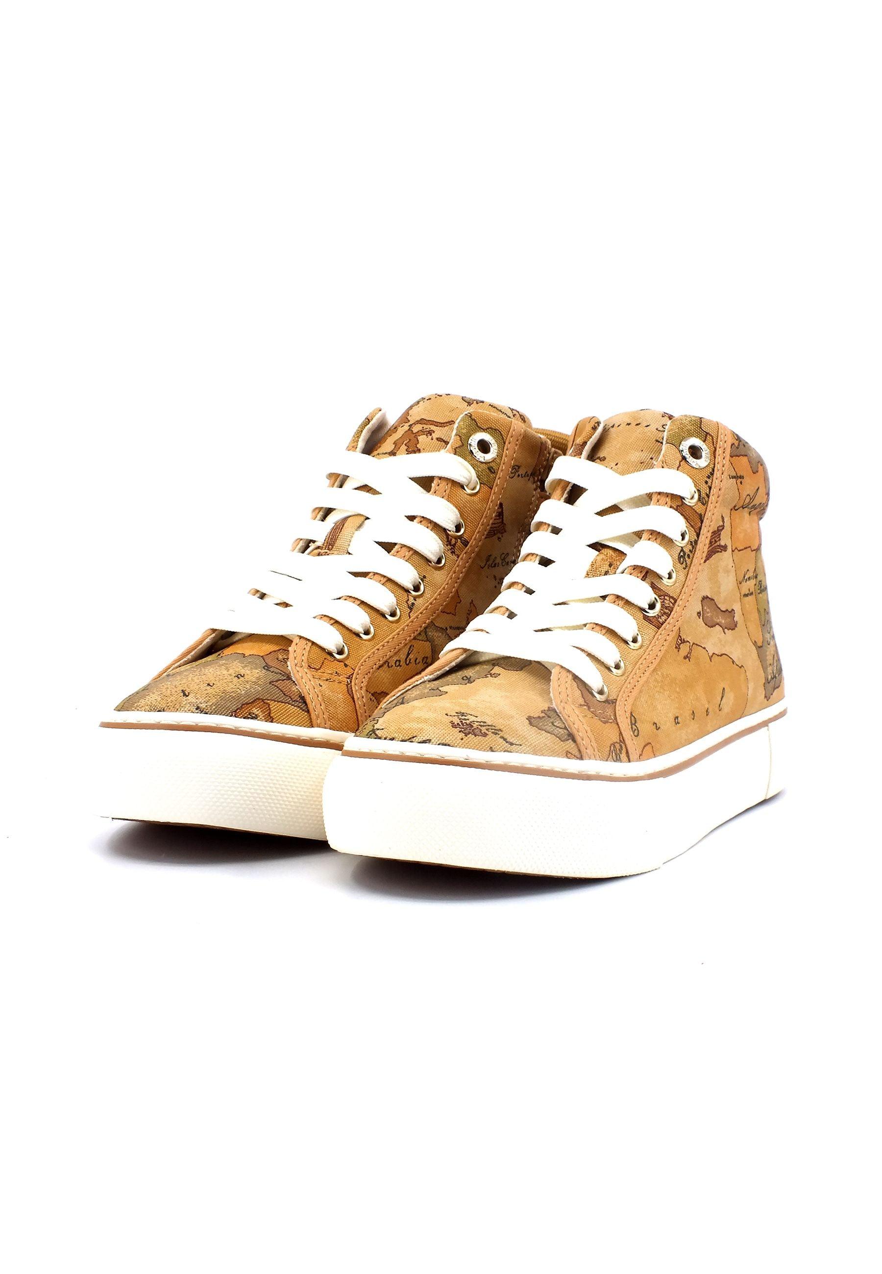 ALVIERO MARTINI 1° CLASSE Sneaker Hi Donna Beige Geo N1495-0109 - Sandrini Calzature e Abbigliamento